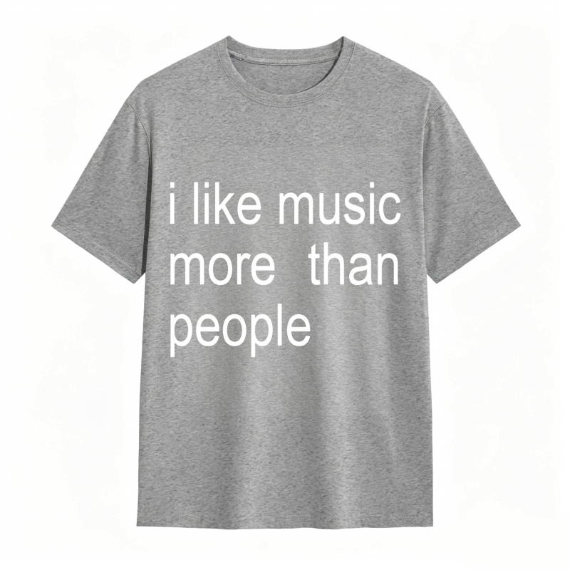 Dorawear™ I Like Music More Than People Unisex Classic T-shirt