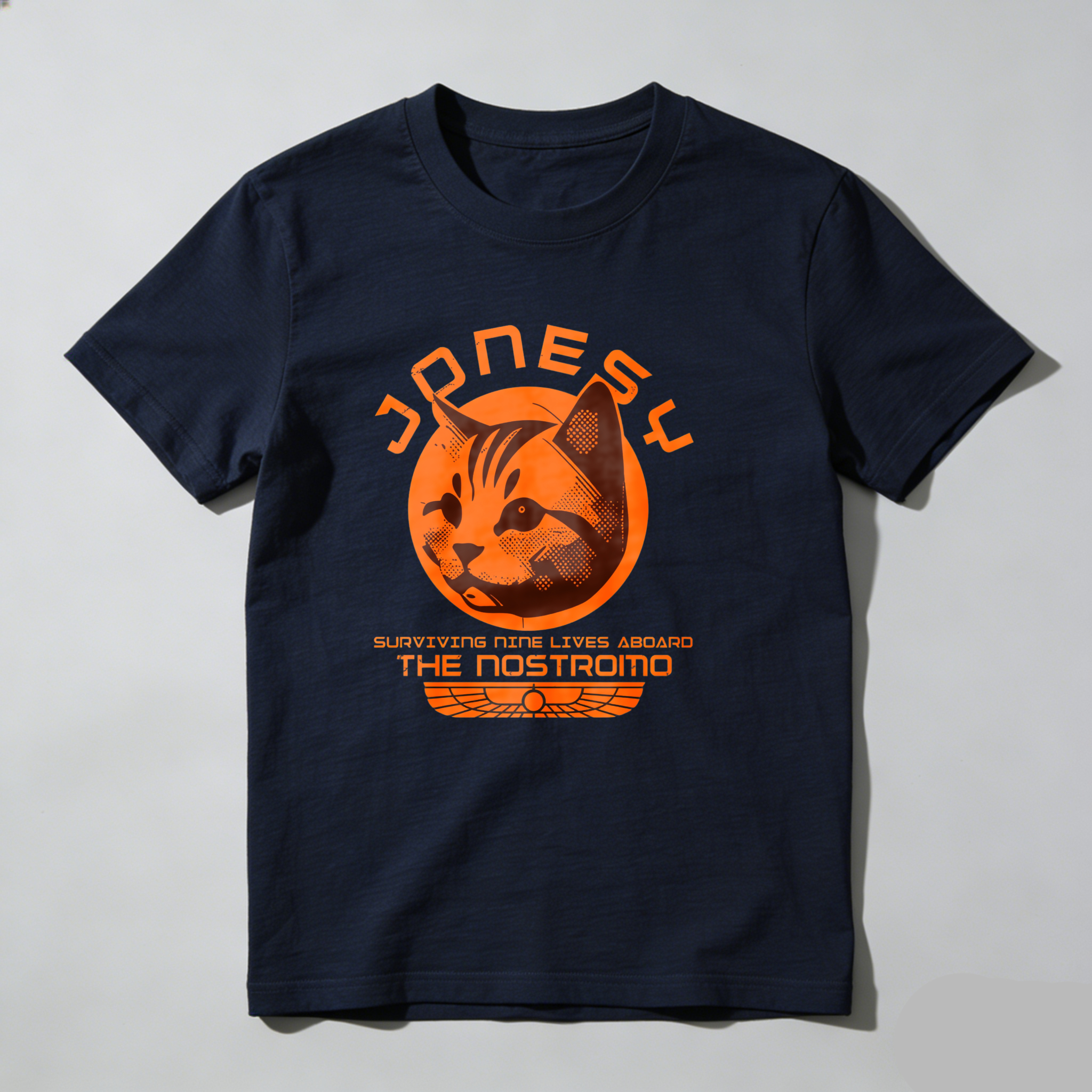 Dorawear™ Jonesy Cat Surviving Nine Lives Aboard The Nostromo T Shirt