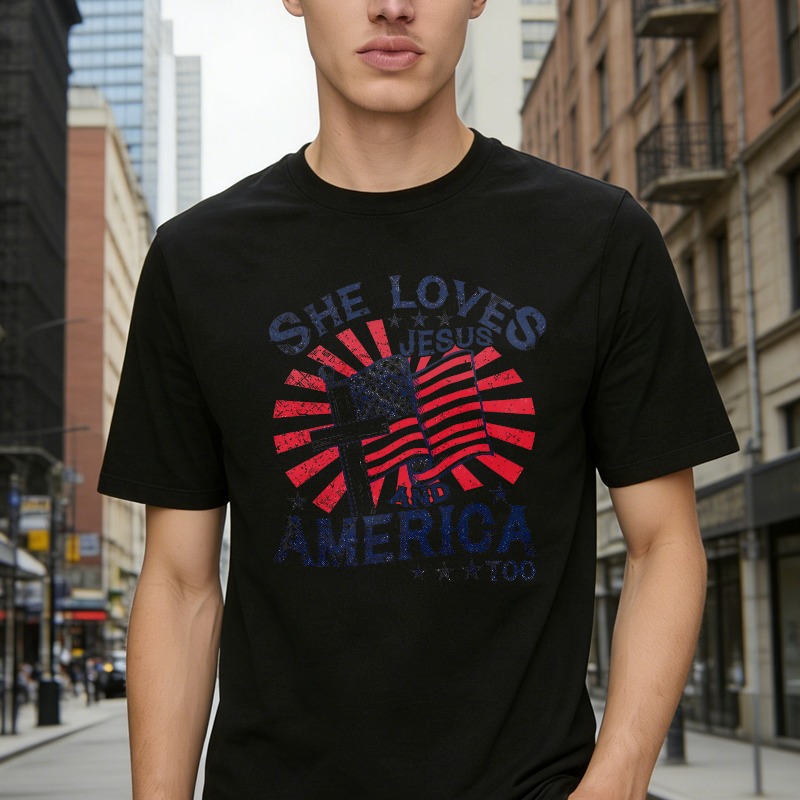 She Loves Jesus And America T-shirt