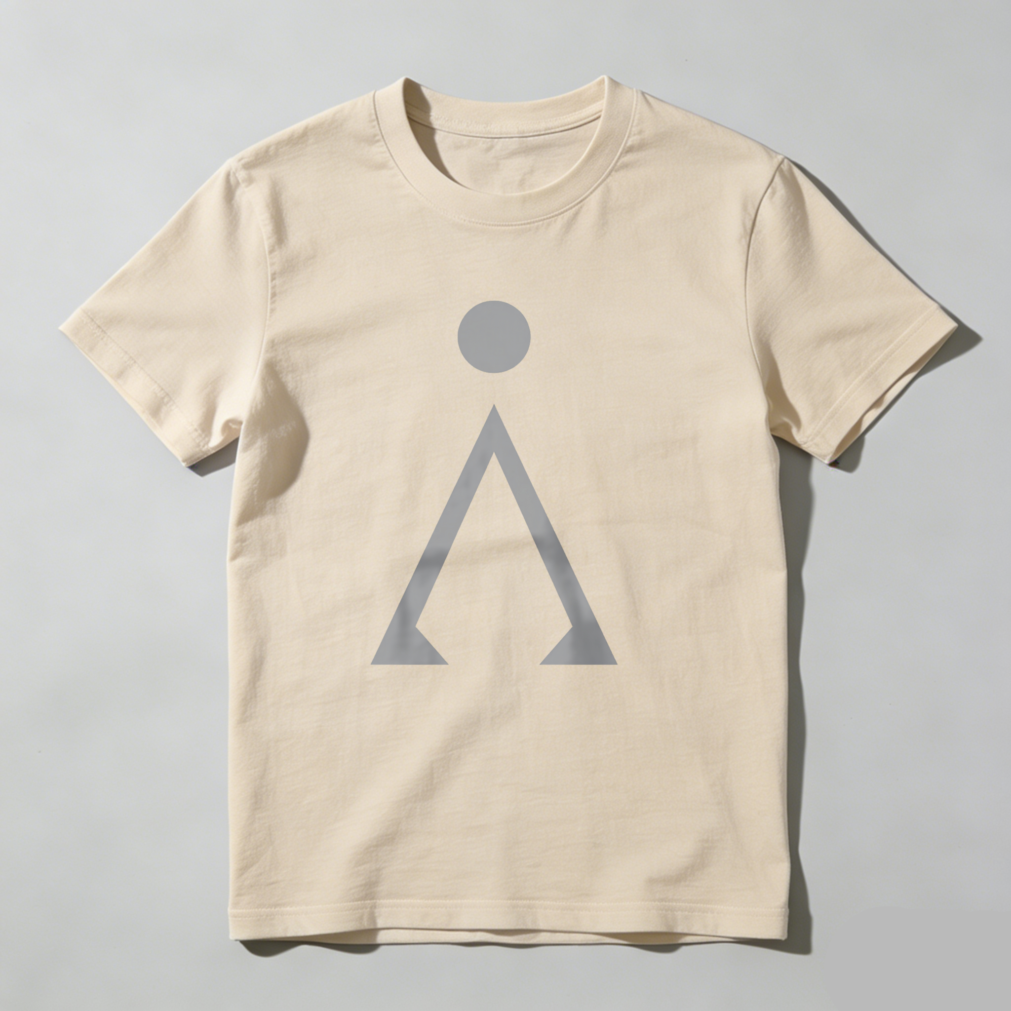 Dorawear™ Gray Circle Above Triangle Shape T Shirt
