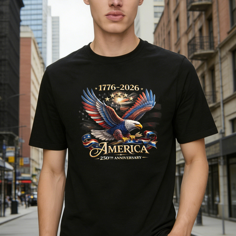 Dorawear™   American Eagle 1776 2026 America 250th Anniversary T-shirt