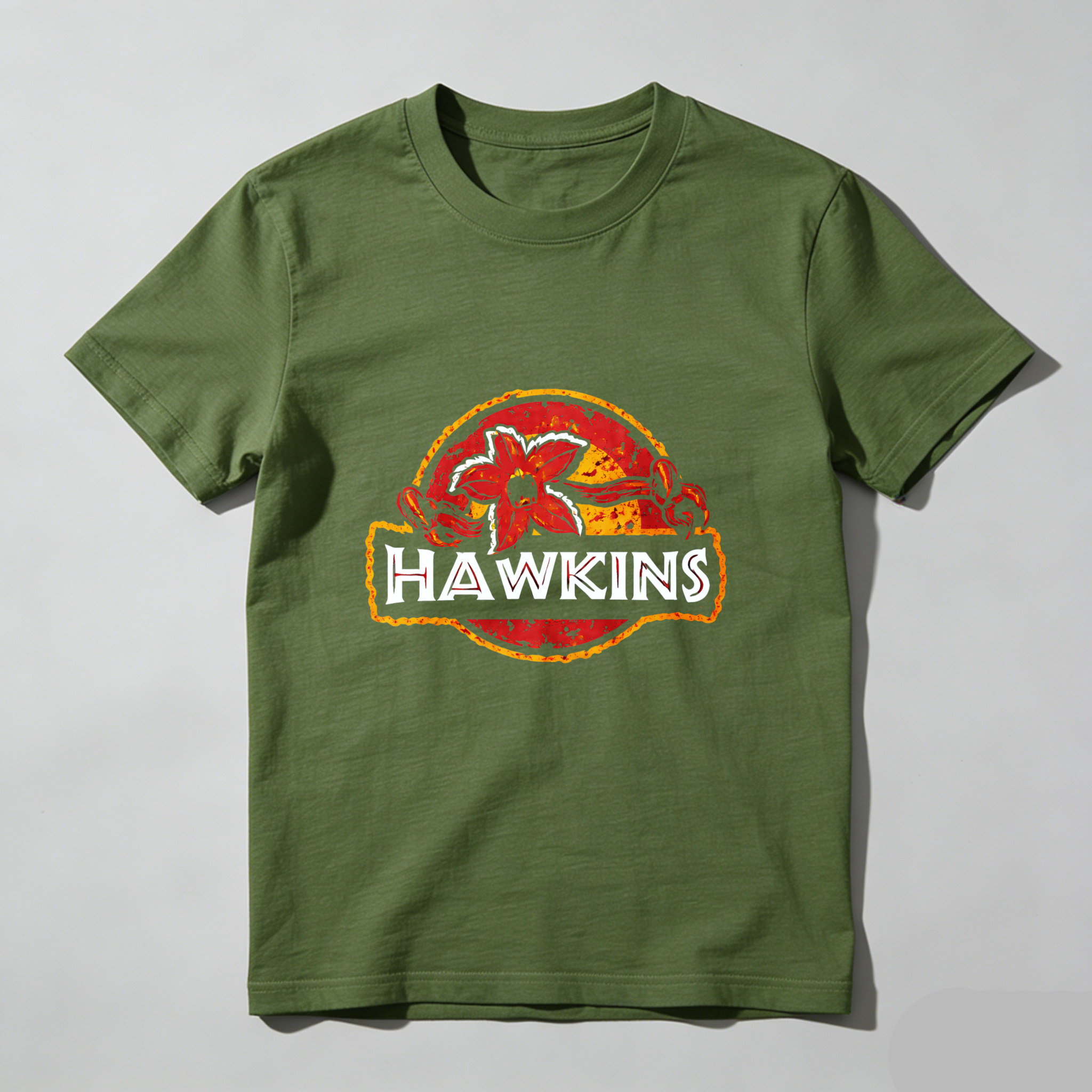 Dorawear™ Hawkins Logo Design Pure Cotton Short Sleeve T Shirt-Dorawear