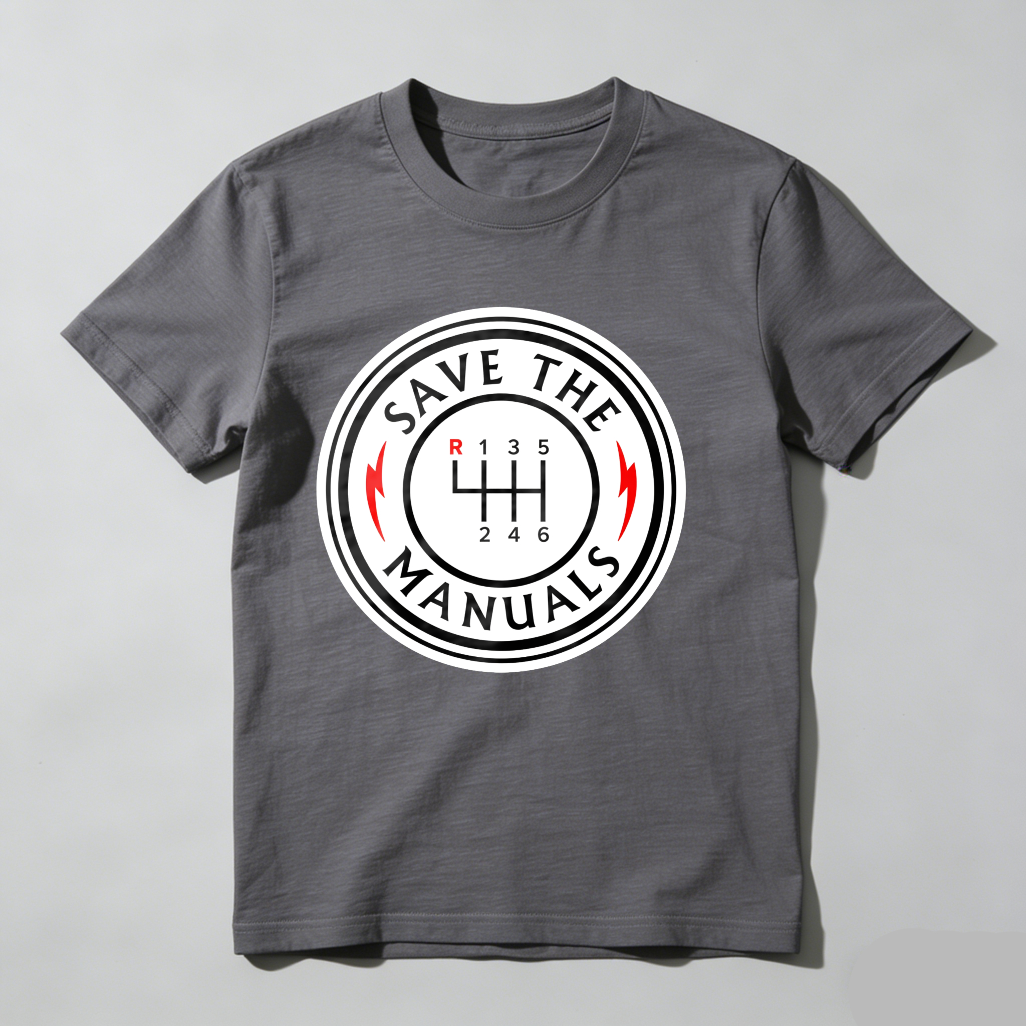 Dorawear™ Save The Manuals Gear Shift Design T Shirt