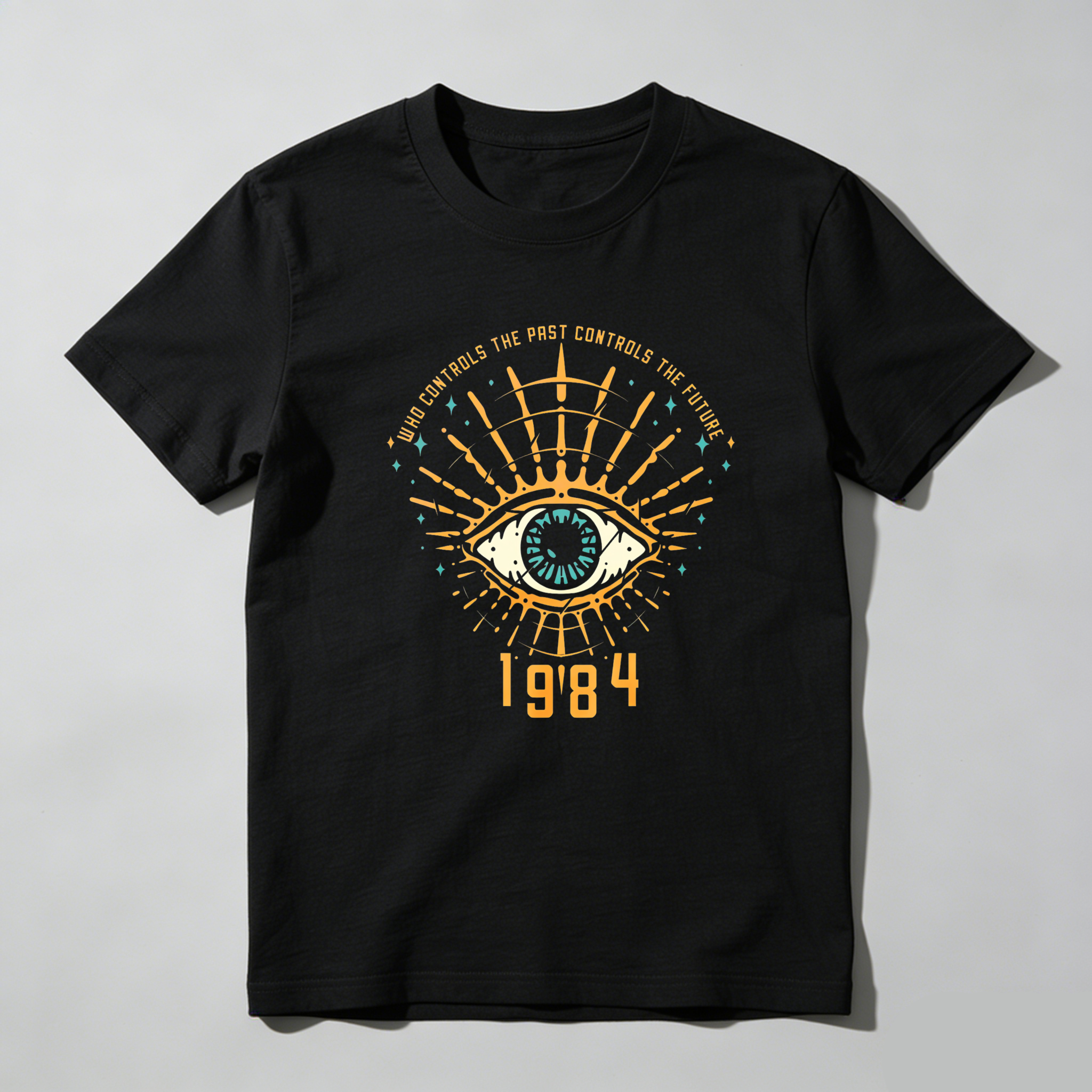 Dorawear Eye With Radiating Lines And Text 1984 T Shirt
