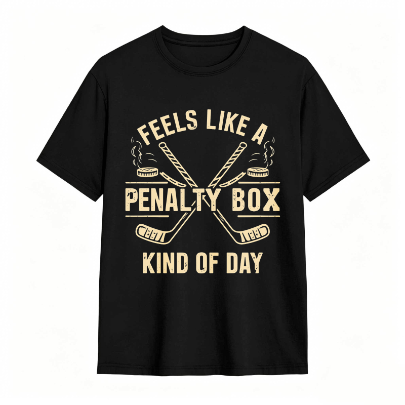 Dorawear™Feels Like A Penalty Box Kind Of Day Hockey Theme Unisex Classic T-shirt
