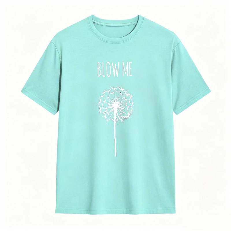 Dorawear™ Dandelion Blow Me Text Design Unisex Classic T-shirt