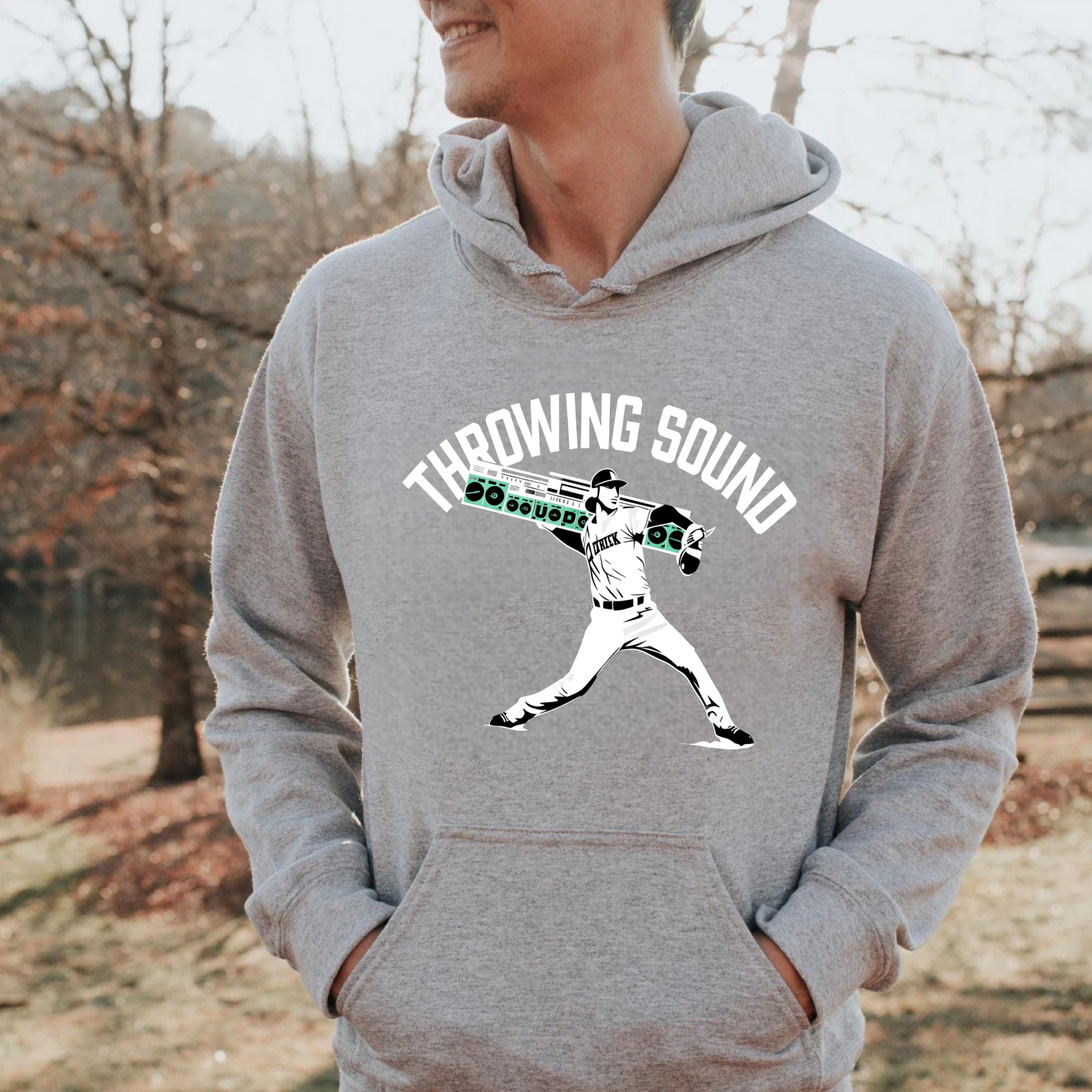 Dorawear™ Throwing Sound Baseball Player Graphic Hoodie Unisex Sweatshirt Casual Wear For Men And Women-Dorawear