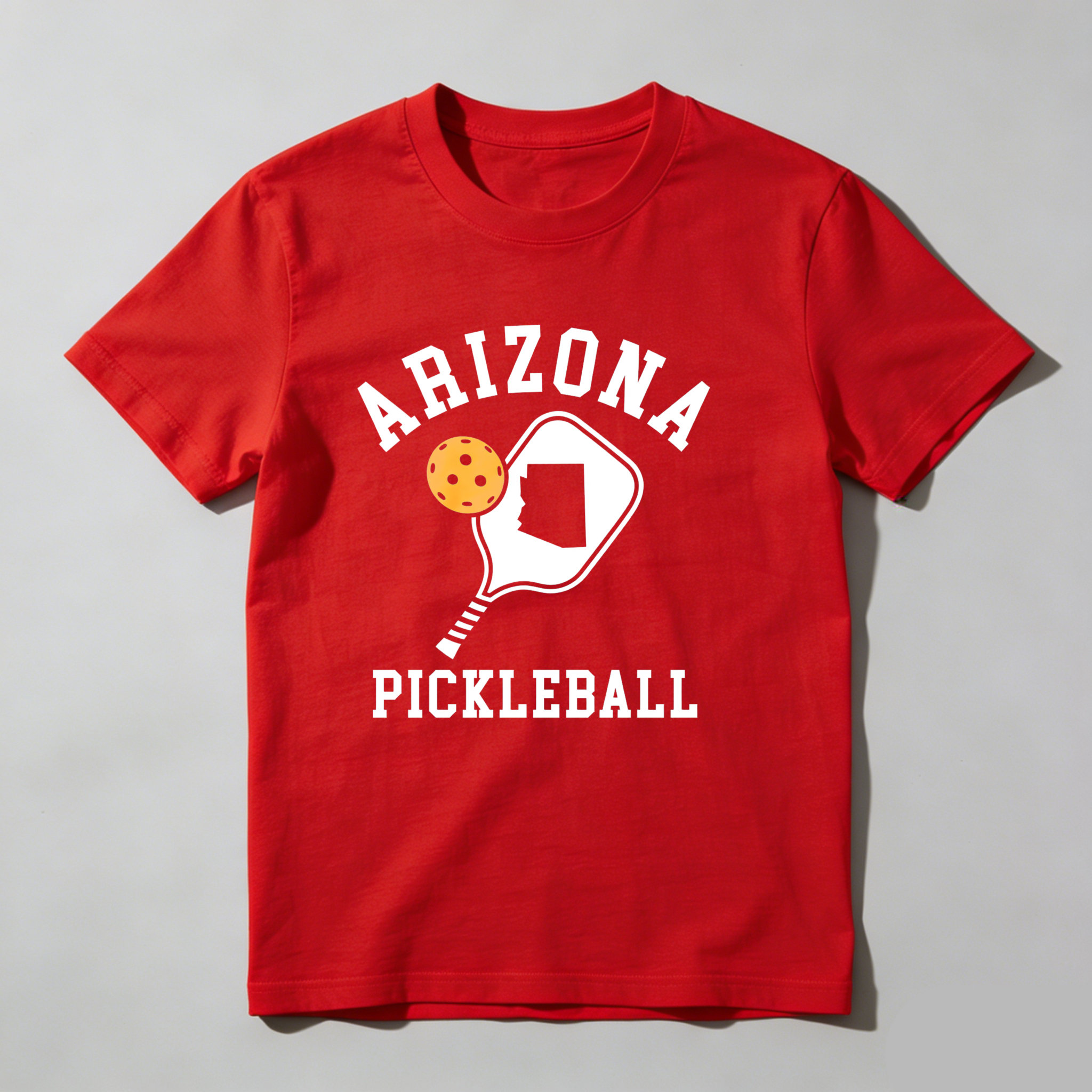 Dorawear™Arizona Pickleball Paddle And Ball Design T Shirt