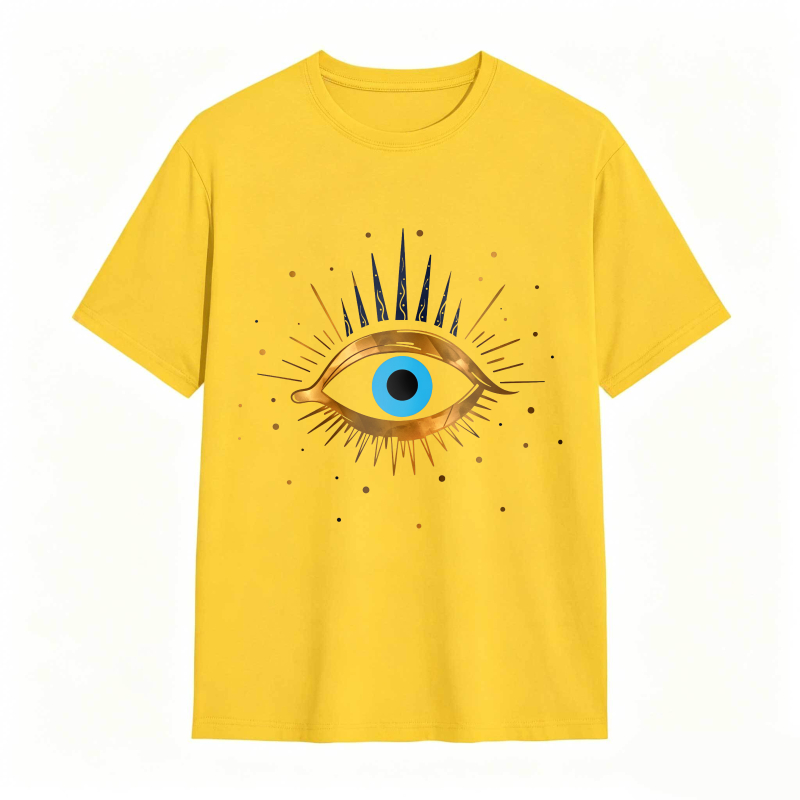Dorawear™ Eye Symbol With Golden Rays And Blue Iris Unisex Classic T-shirt