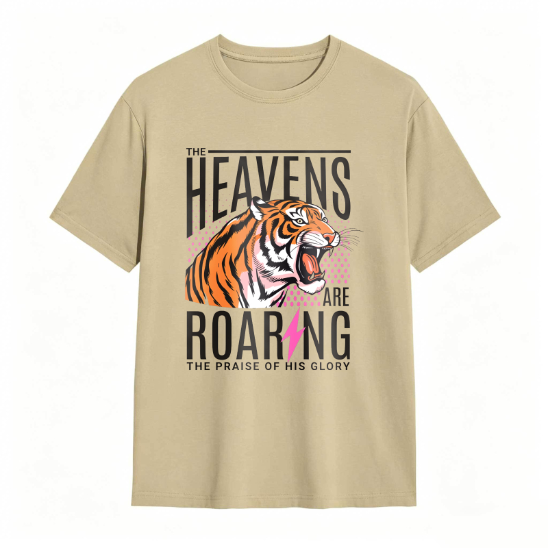 Dorawear™ Tiger Roaring With Heaven Praise Design Unisex Classic T-shirt