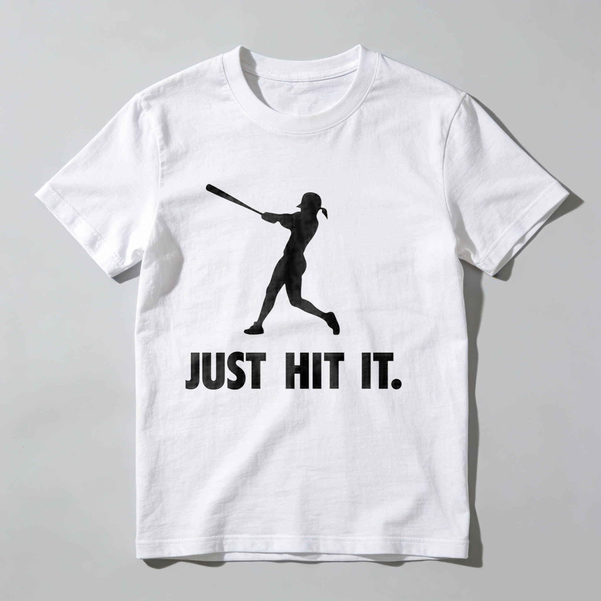 Dorawear™ Just Hit It Batting Silhouette Design  T Shirt