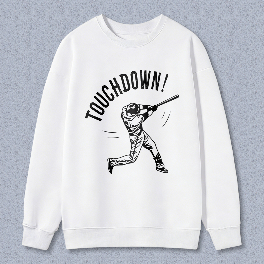 Dorawear™ Touchdown Baseball Player Graphic Unisex Classic Sweatshirt