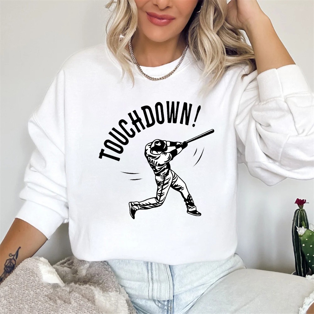 Dorawear™ Touchdown Baseball Player Graphic Unisex Classic Sweatshirt