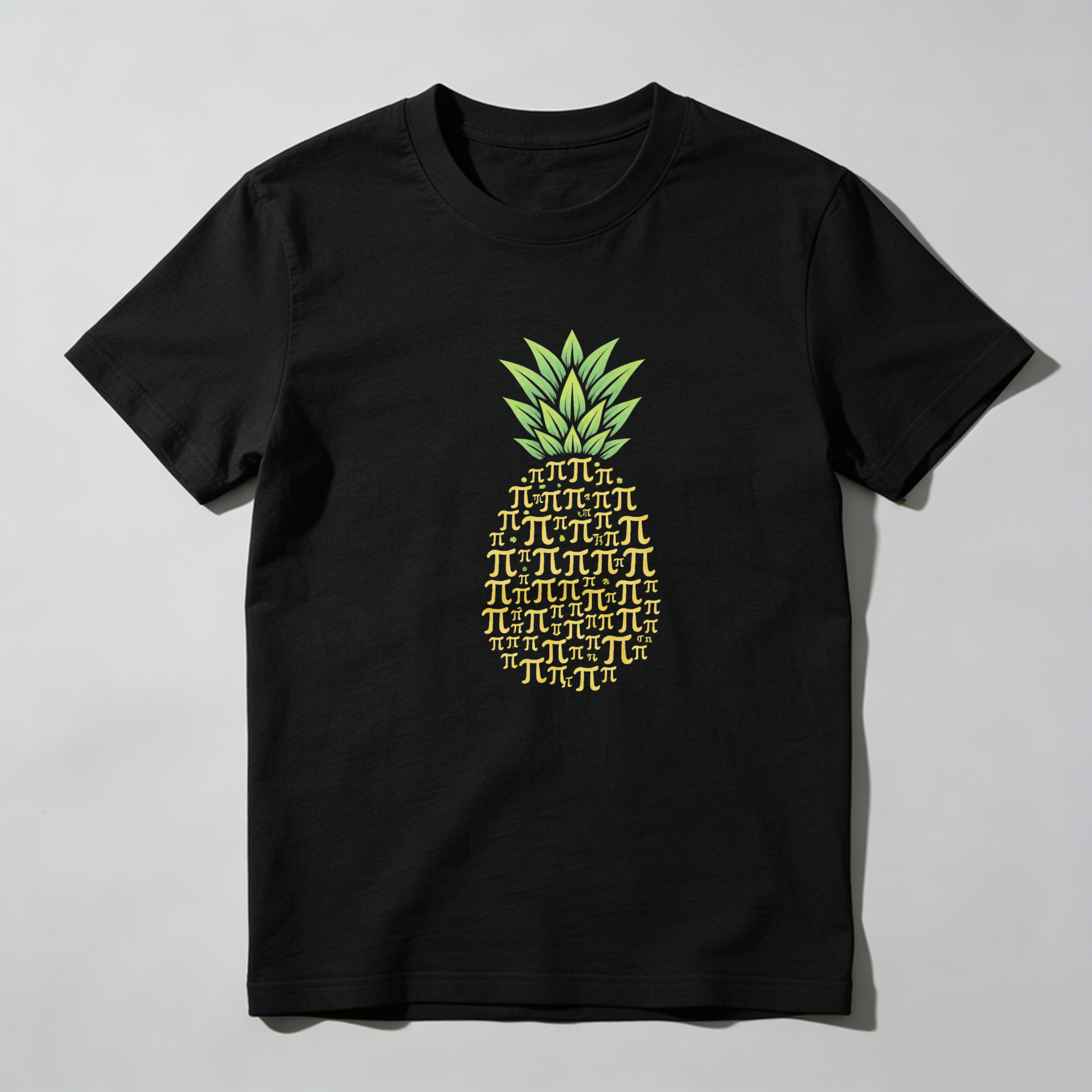 Dorawear™ Pineapple Pi Symbol Design Pure Cotton Short Sleeve T Shirt-Dorawear