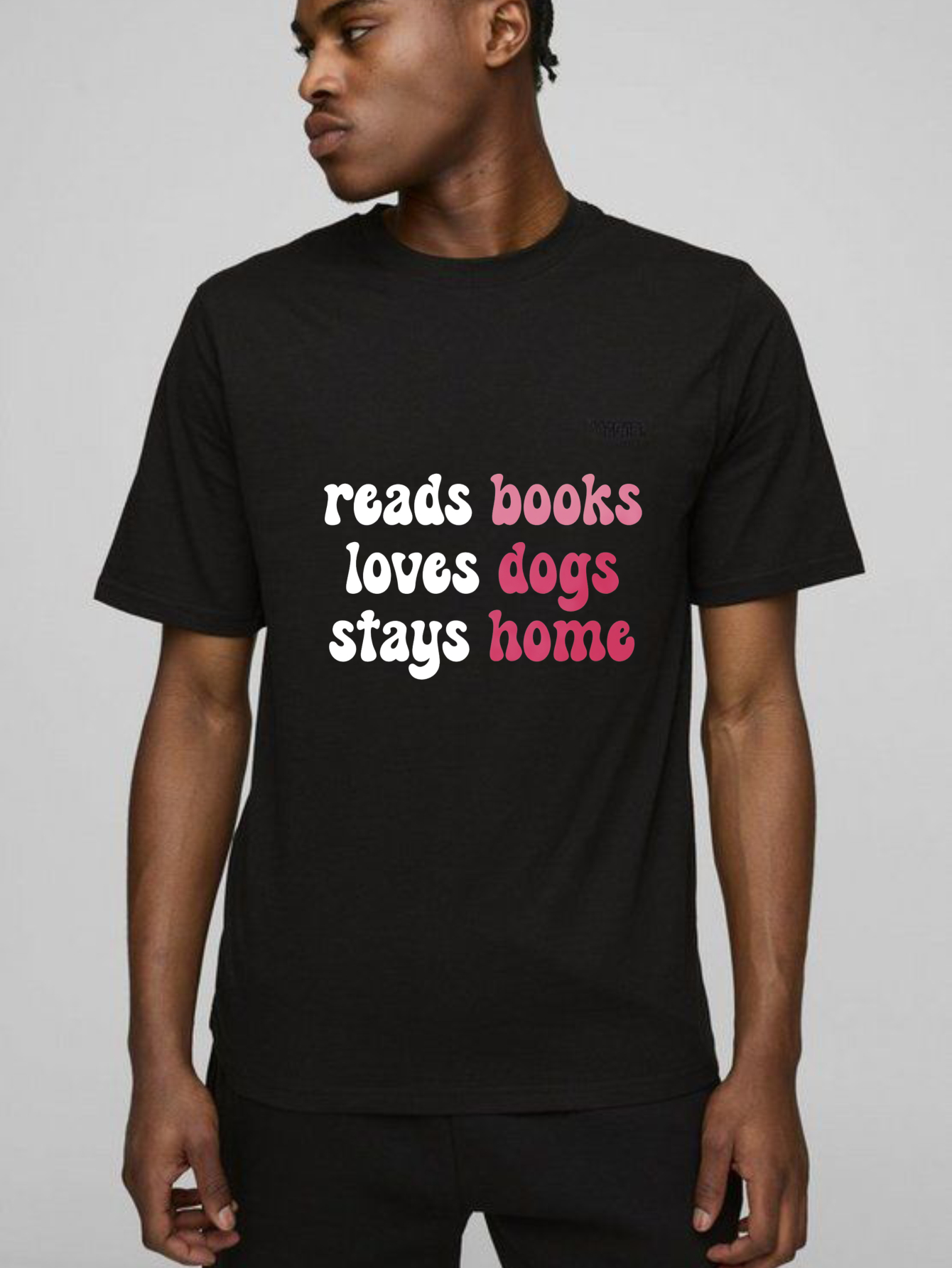 Dorawear™ Reads Books Loves Dogs Stays Home T Shirt