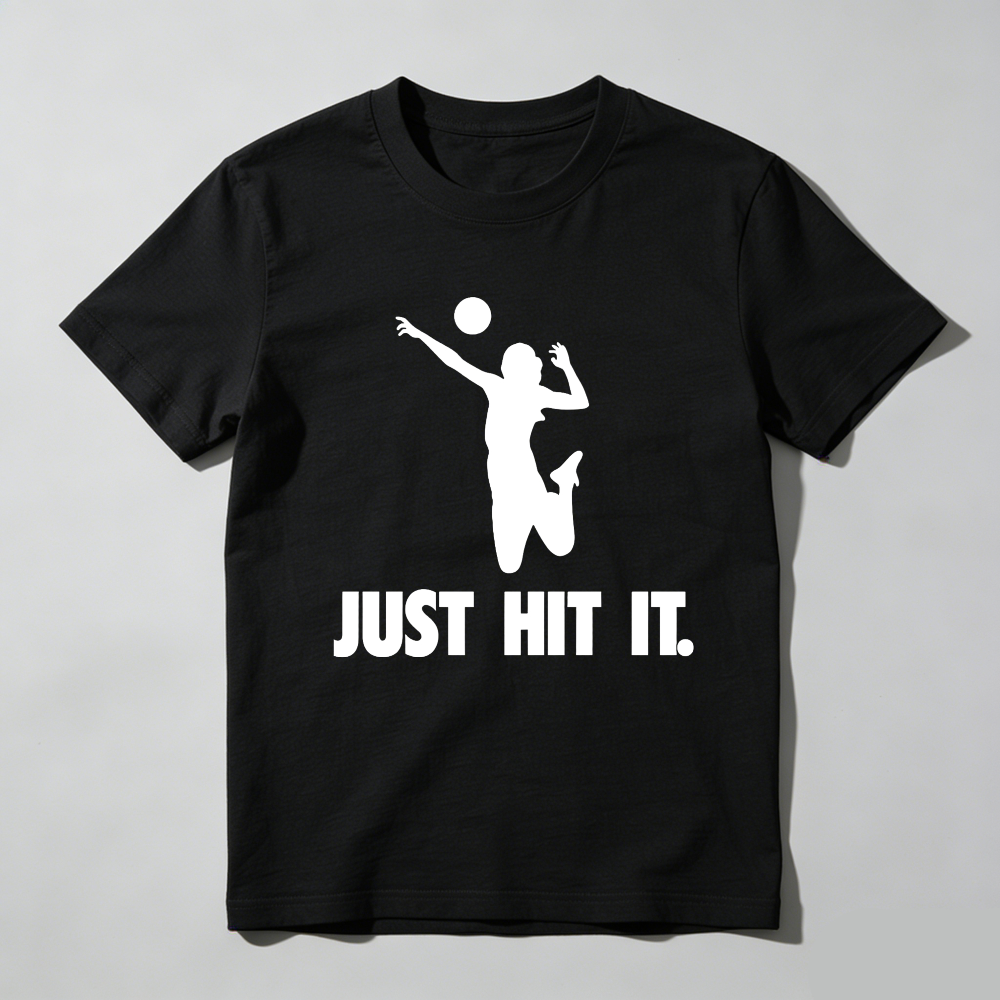 Dorawear™ Volleyball Player Silhouette Just Hit It  T Shirt