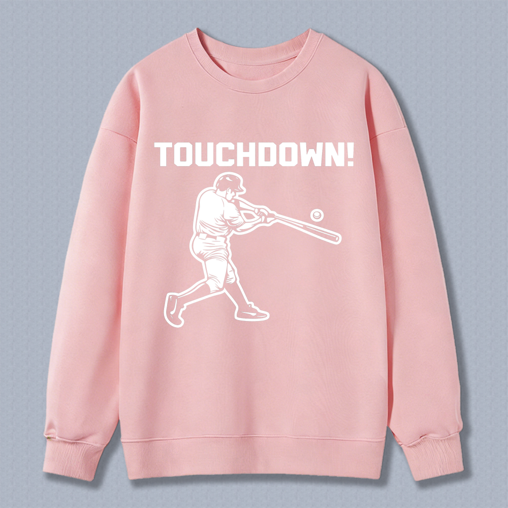 Dorawear™ Touchdown Baseball Player Swinging Bat Unisex Classic Sweatshirt