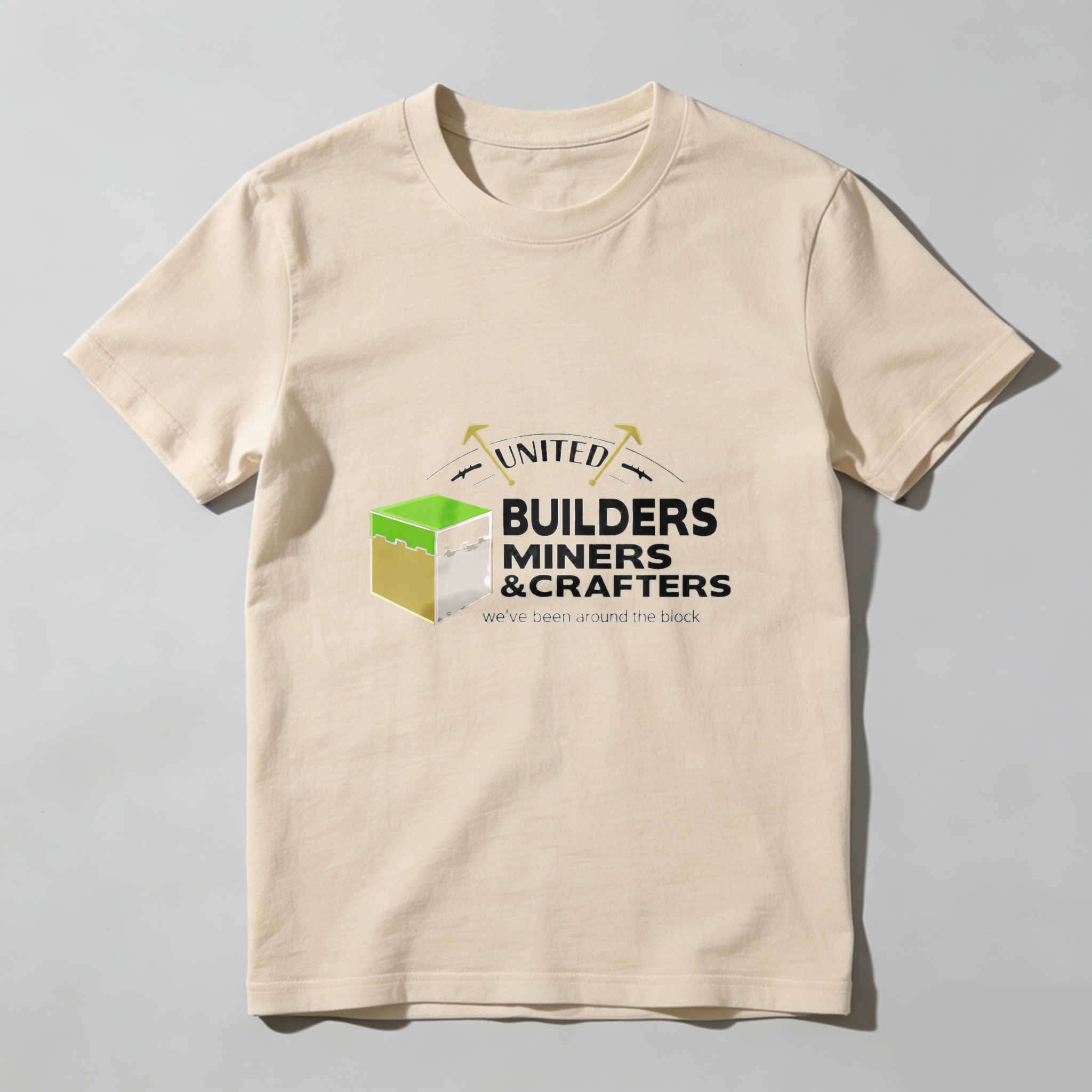 Dorawear™ United Builders Miners Crafters Pure Cotton Short Sleeve T Shirt-Dorawear