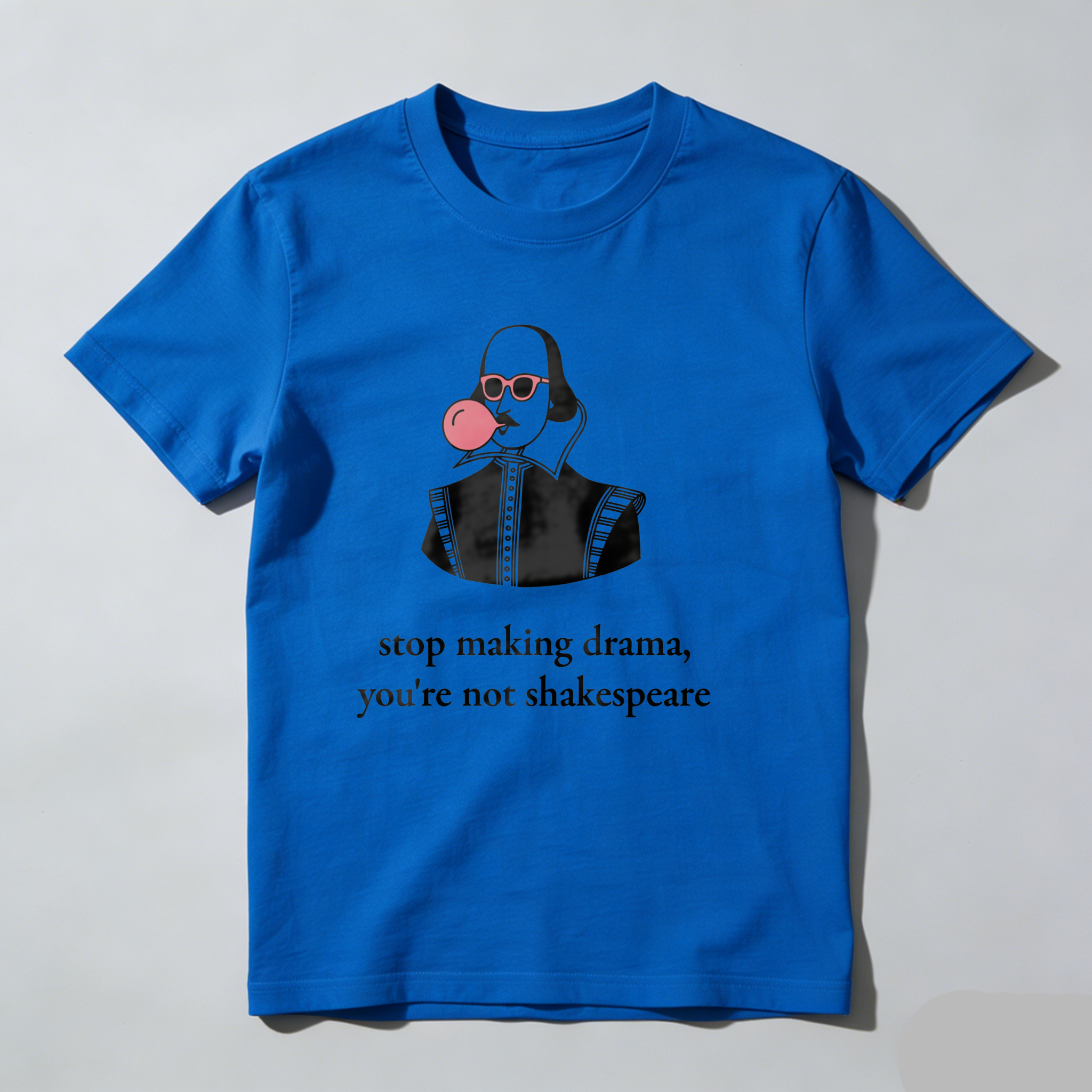 Dorawear™ Shakespeare Blowing Bubblegum With Sunglasses T Shirt
