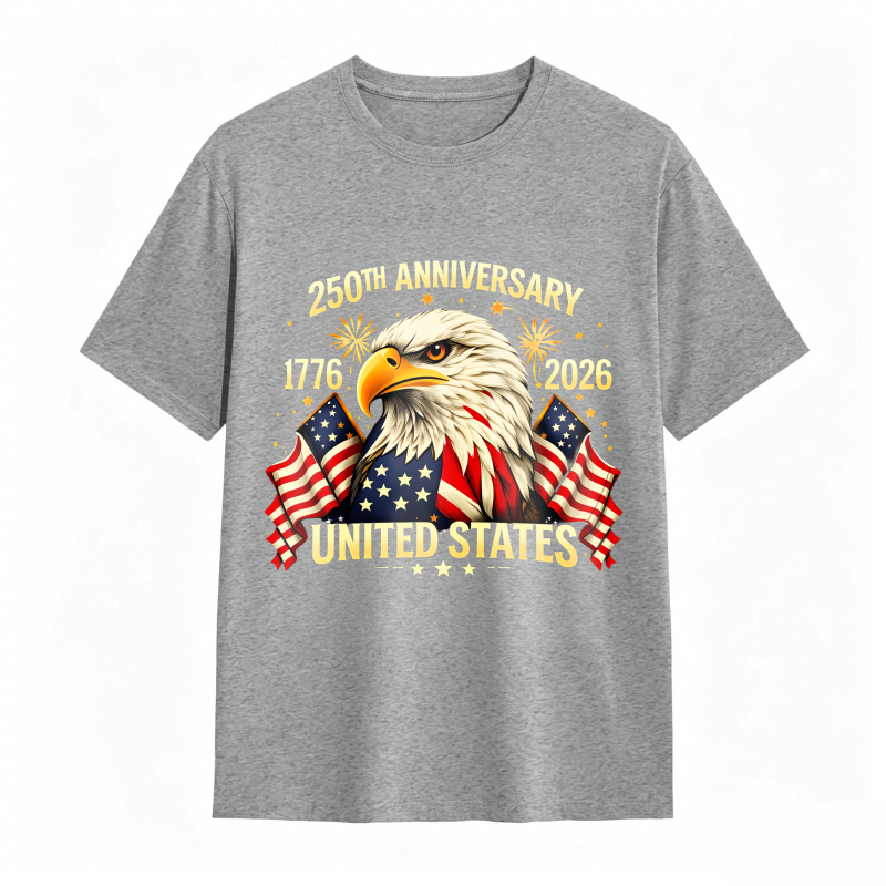Dorawear™ American Eagle With Flags And 250th Anniversary Text United States 1776 2026 Unisex Classic T-shirt
