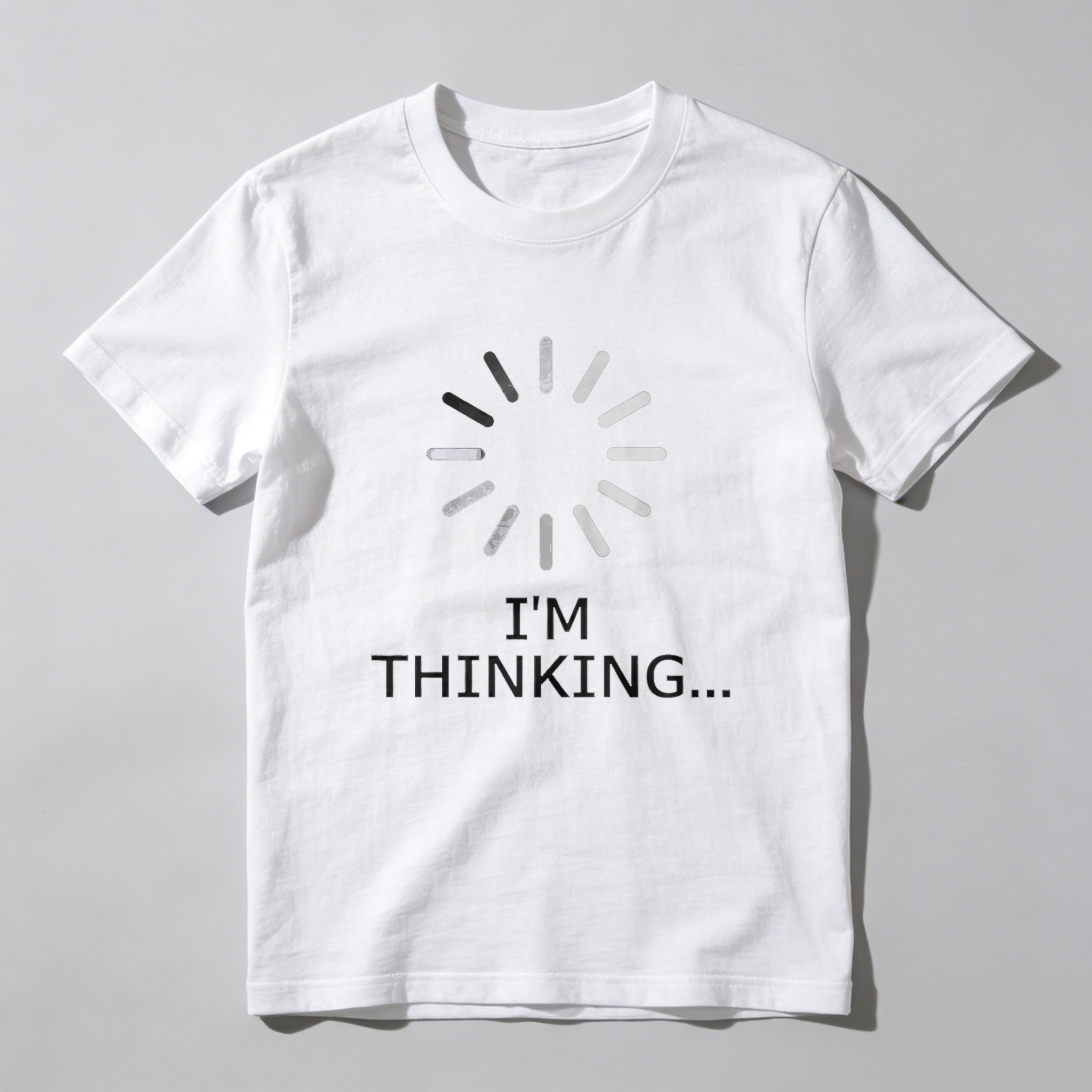 Dorawear™ I M Thinking Loading Pure Cotton Short Sleeve T Shirt-Dorawear