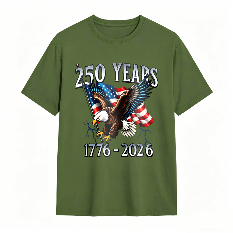 Dorawear™ 250 Years American Eagle Flag 1776 2026 Unisex Classic T-shirt