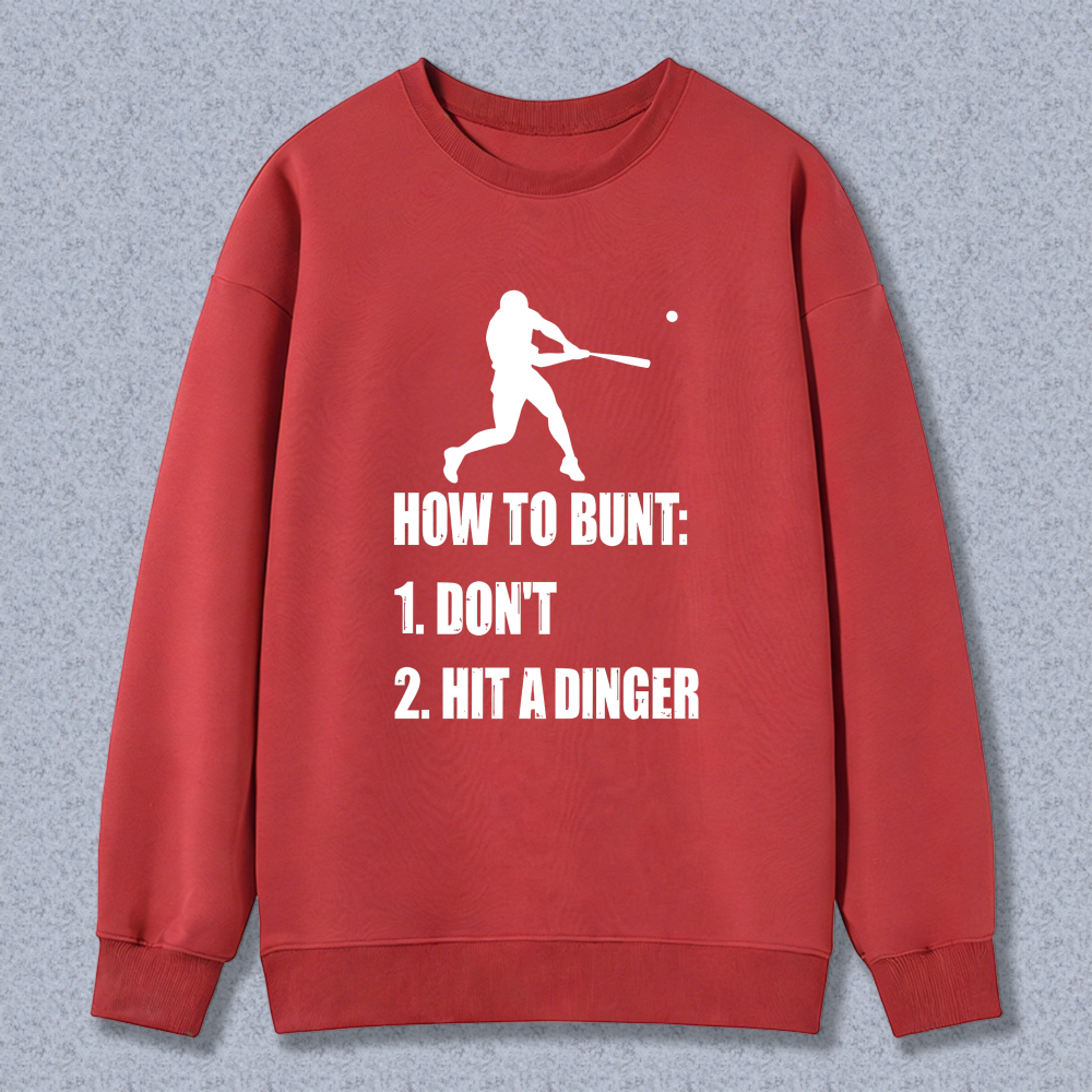 Dorawear™ Baseball Bunt Humor Graphic Unisex Classic Sweatshirt(1)