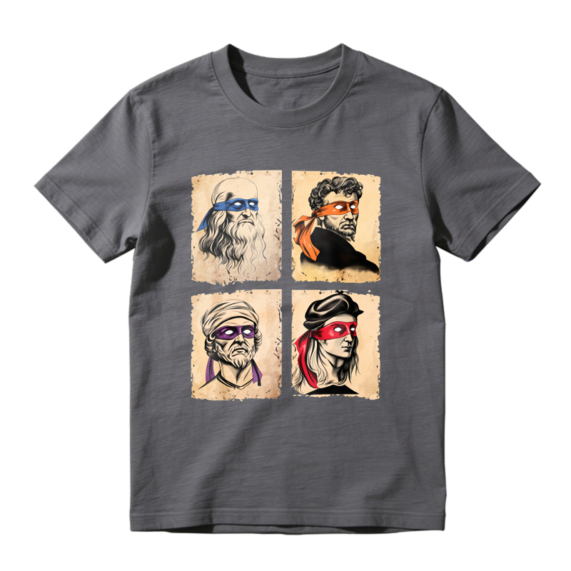 Dorawear™ Four Historical Figures With Colorful Eye Patches Unisex Classic T-shirt