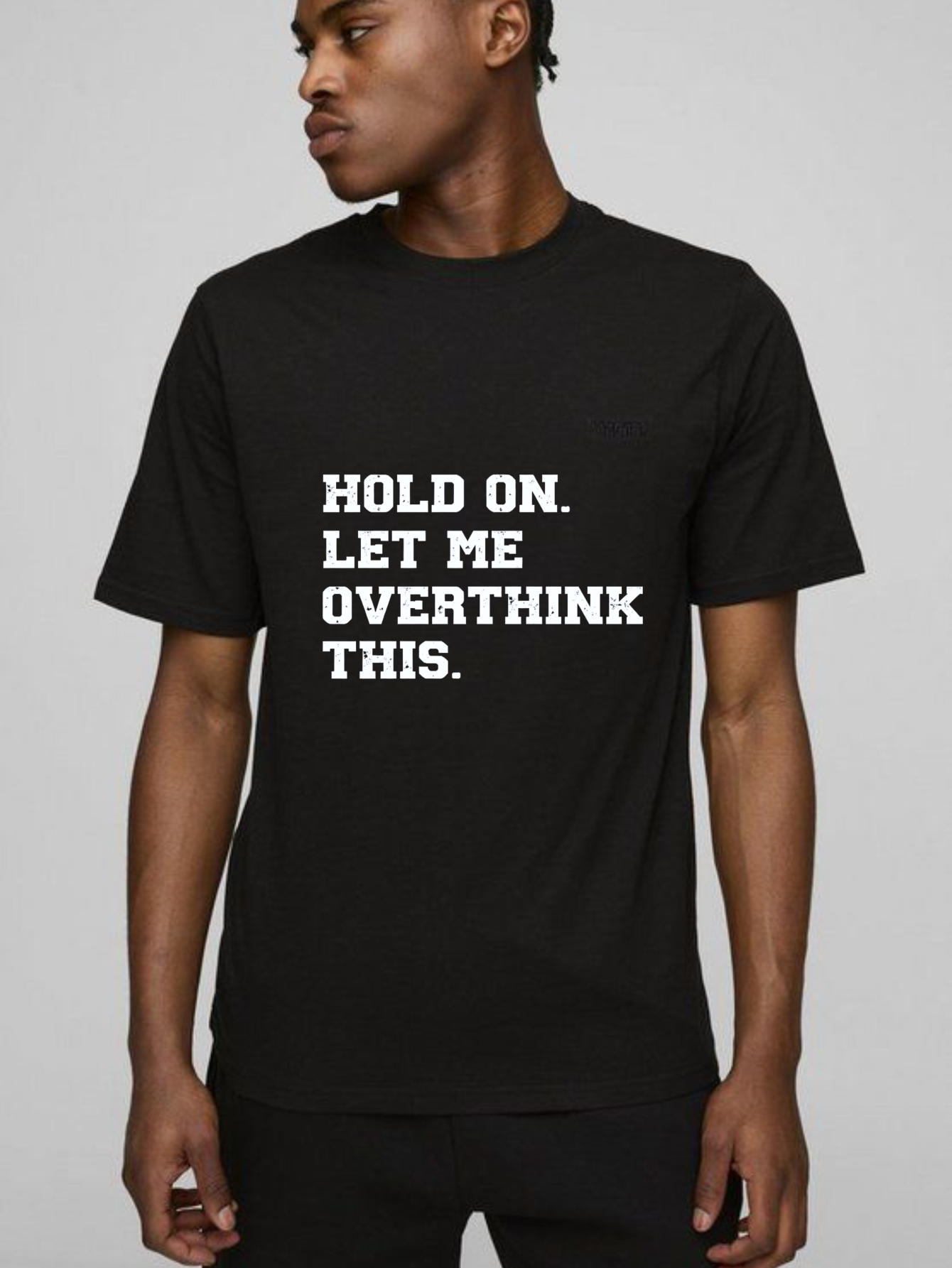 Dorawear Hold On Let Me Overthink This Pure Cotton Short Sleeve T Shirt