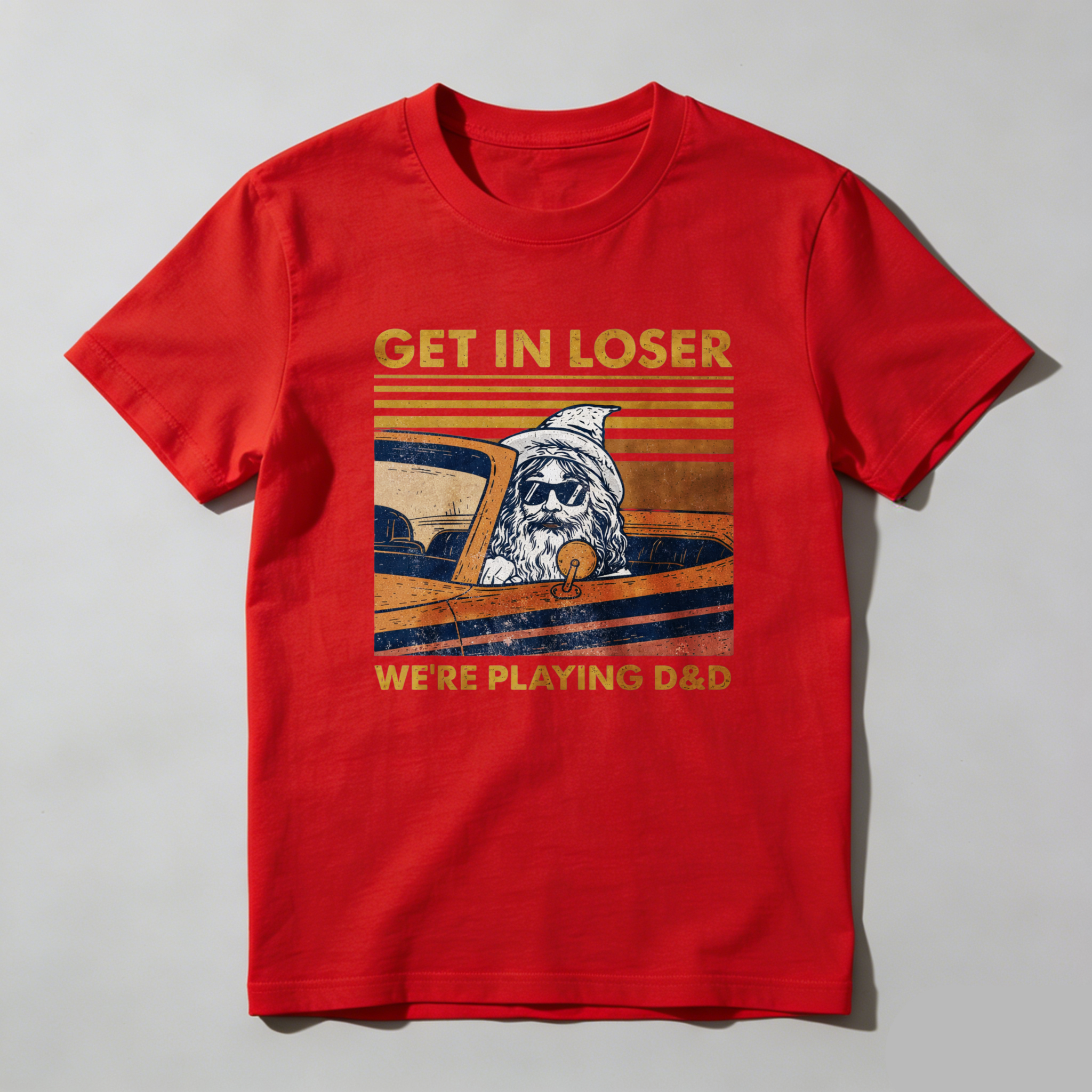 Dorawear™ Get In Loser We Re Playing D And D Pure Cotton Short Sleeve T Shirt-Dorawear