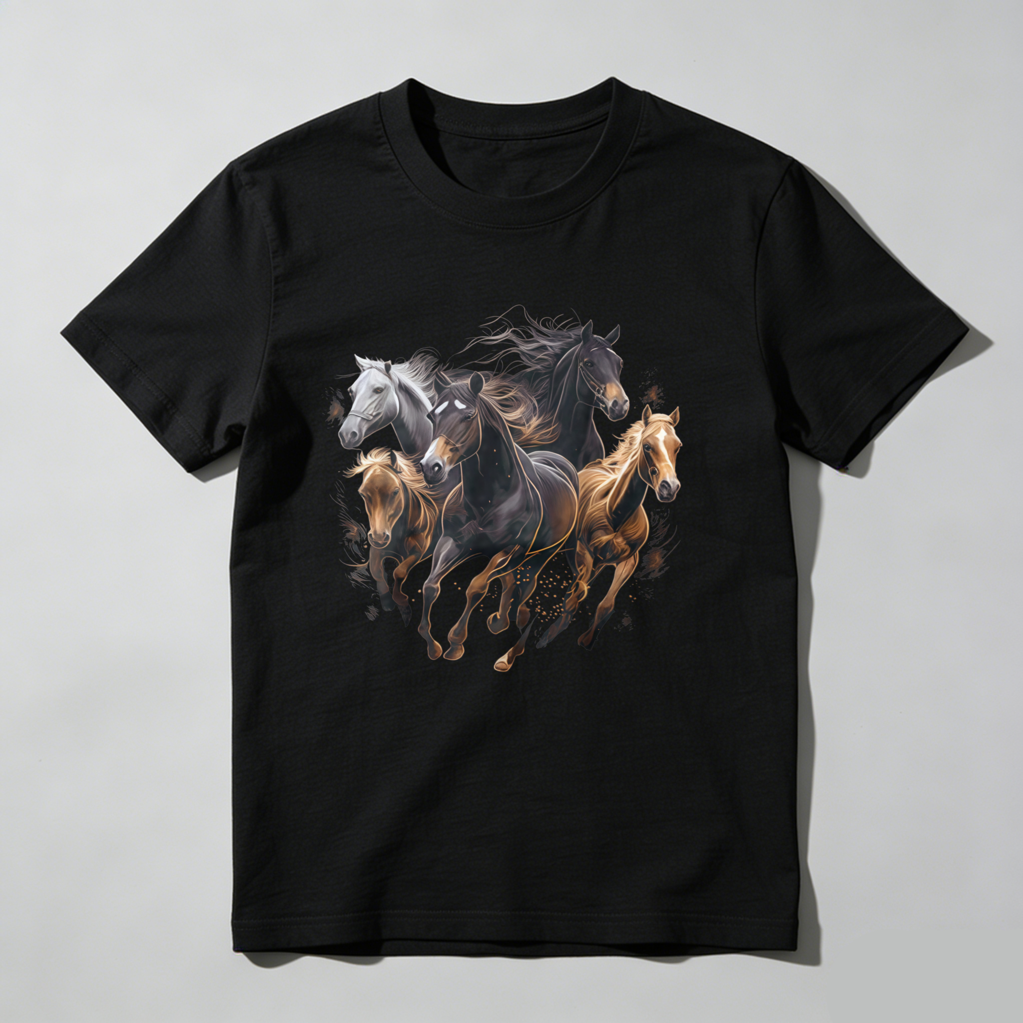 Dorawear™  Horse Gallop Dynamic Artistic Design Print T Shirt