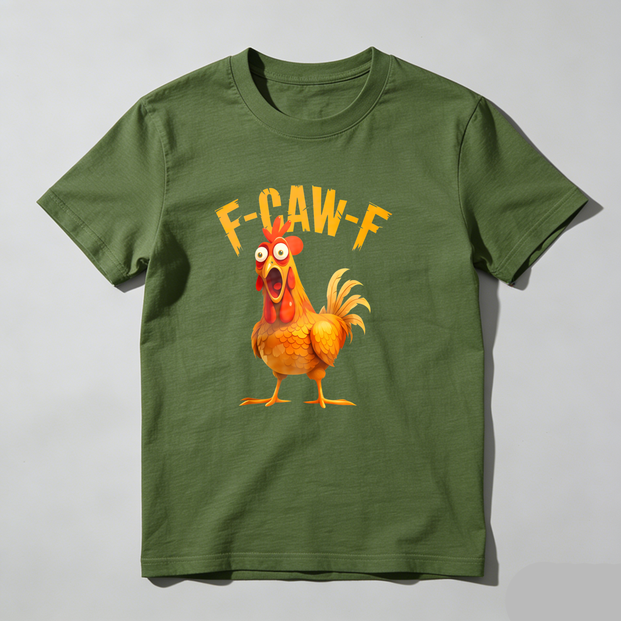 Dorawear™ F Caw F Rooster Cartoon Design T Shirt