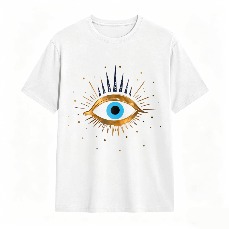 Dorawear™ Eye Symbol With Golden Rays And Blue Iris Unisex Classic T-shirt