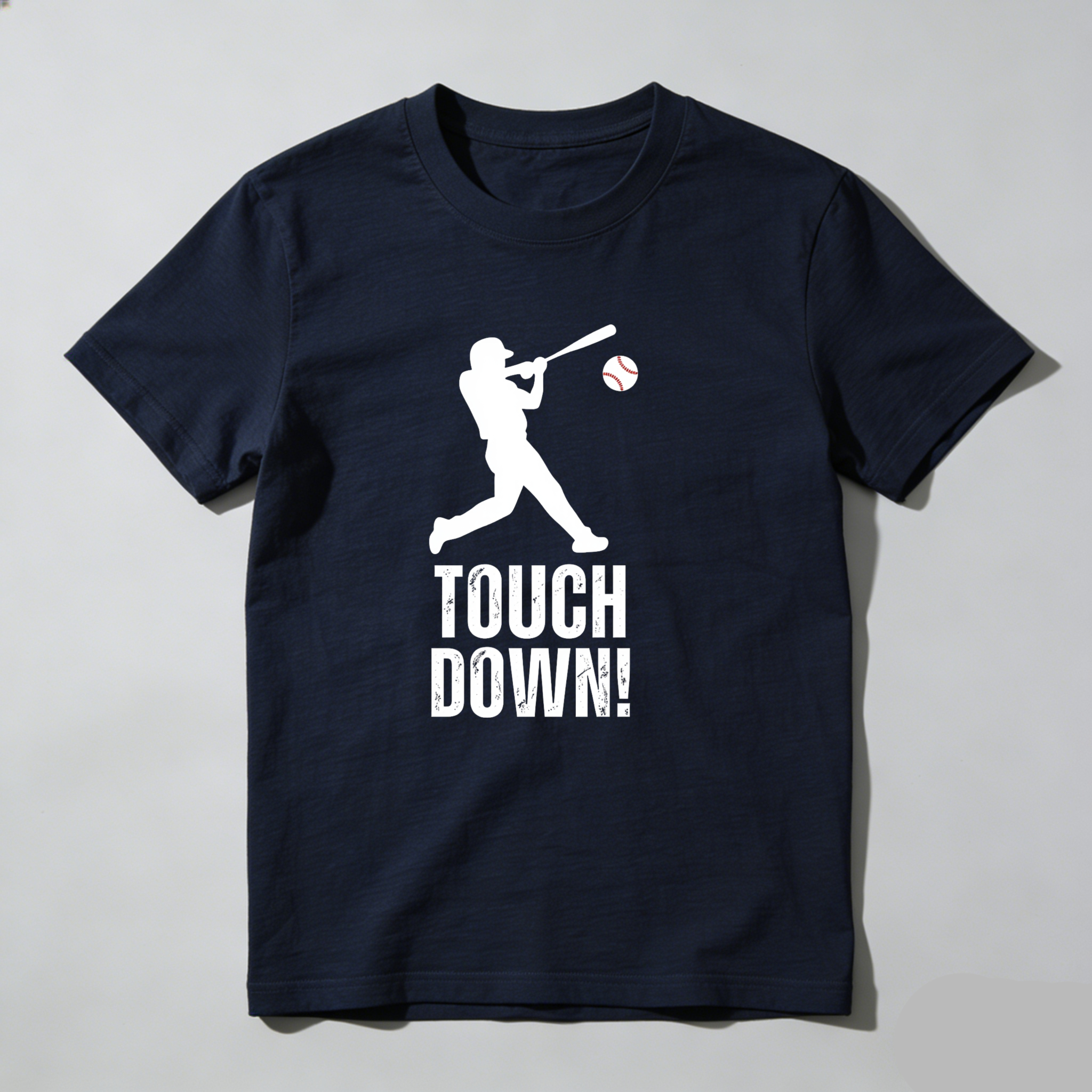 Dorawear™ Baseball Player Swinging Bat Touch Down T Shirt