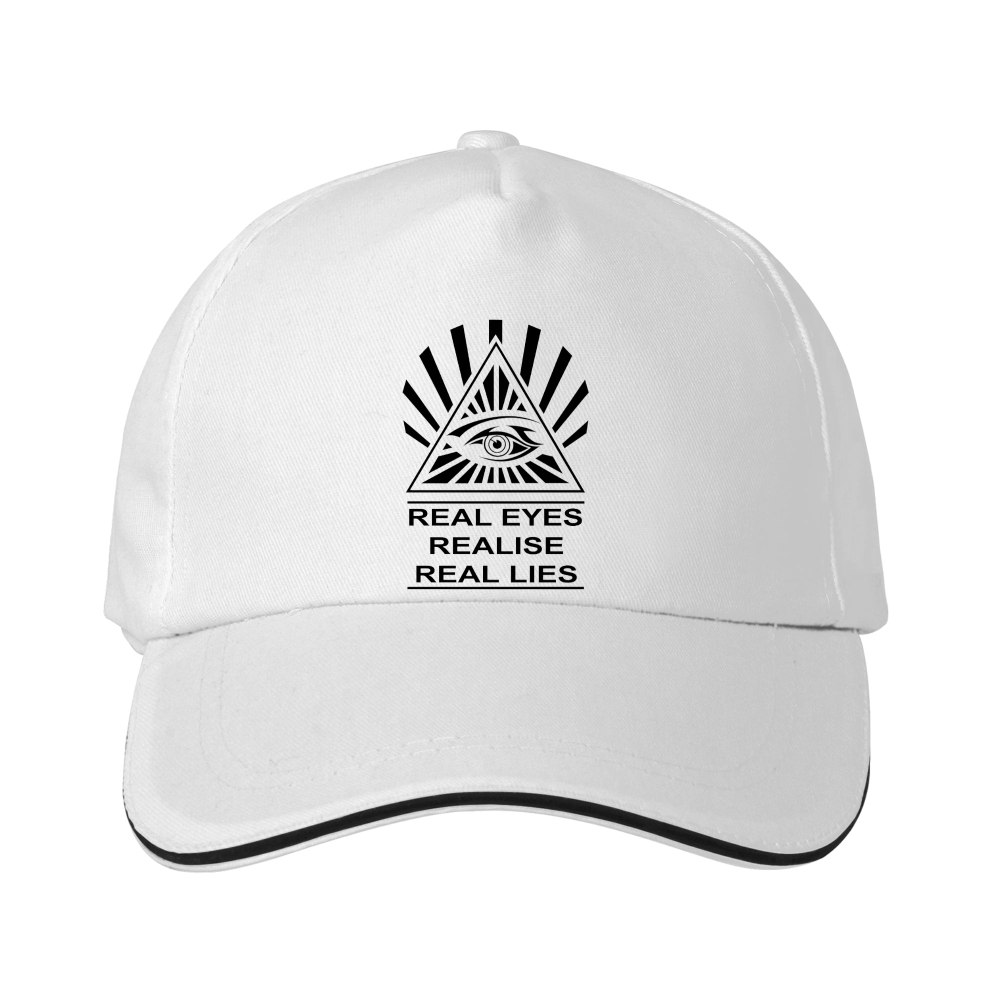 Dorawear™ Trendy Graphic Baseball Cap – Real Eyes Realize Real Lies