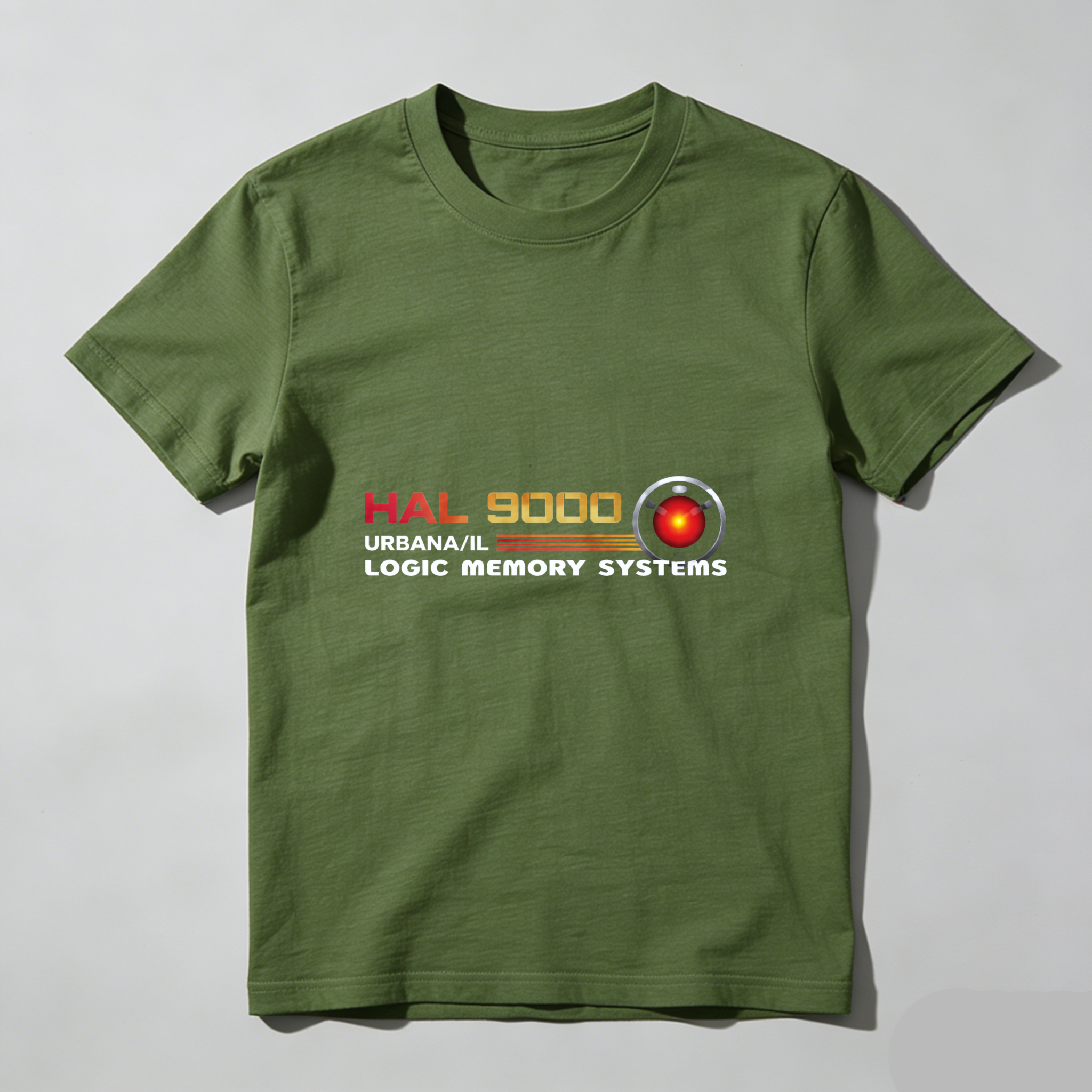 Dorawear™ Hal 9000 Logic Memory Systems Pure Cotton Short Sleeve T Shirt-Dorawear