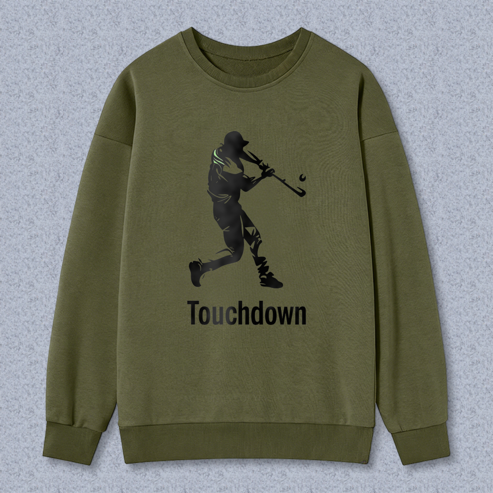 Dorawear™ Baseball Player Silhouette Touchdown Unisex Classic Sweatshirt