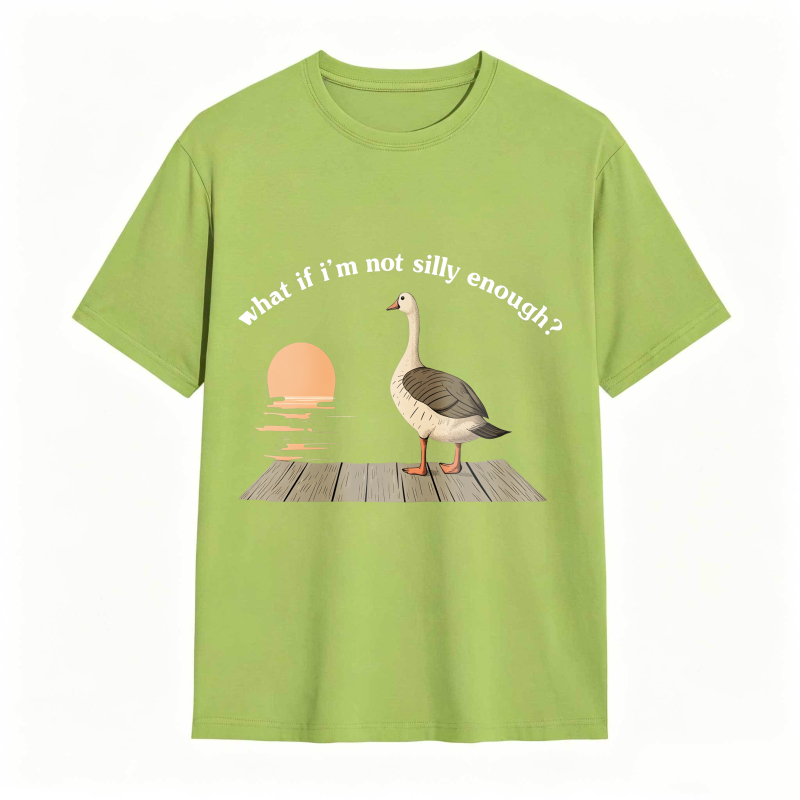 Duck Sunset Quote What If I M Not Silly Enough Unisex Classic T-shirt