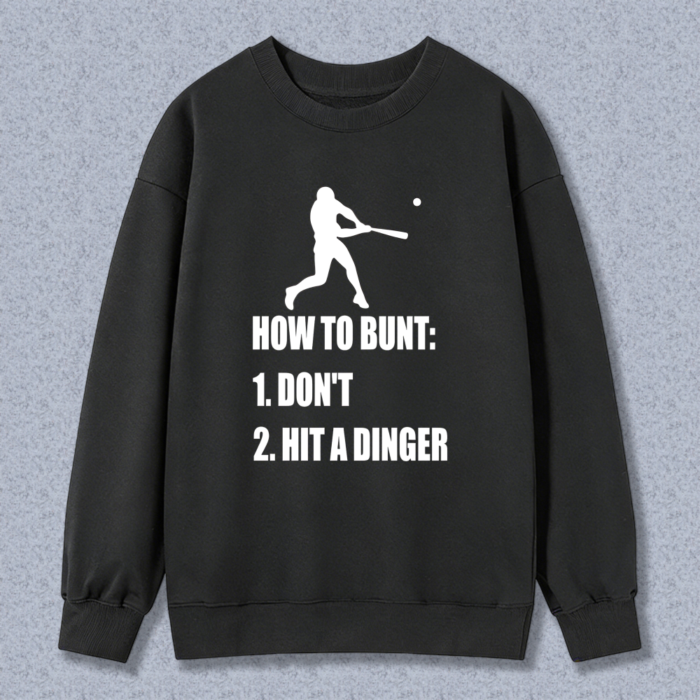 Dorawear™ Baseball Bunt Humor Graphic Unisex Classic Sweatshirt