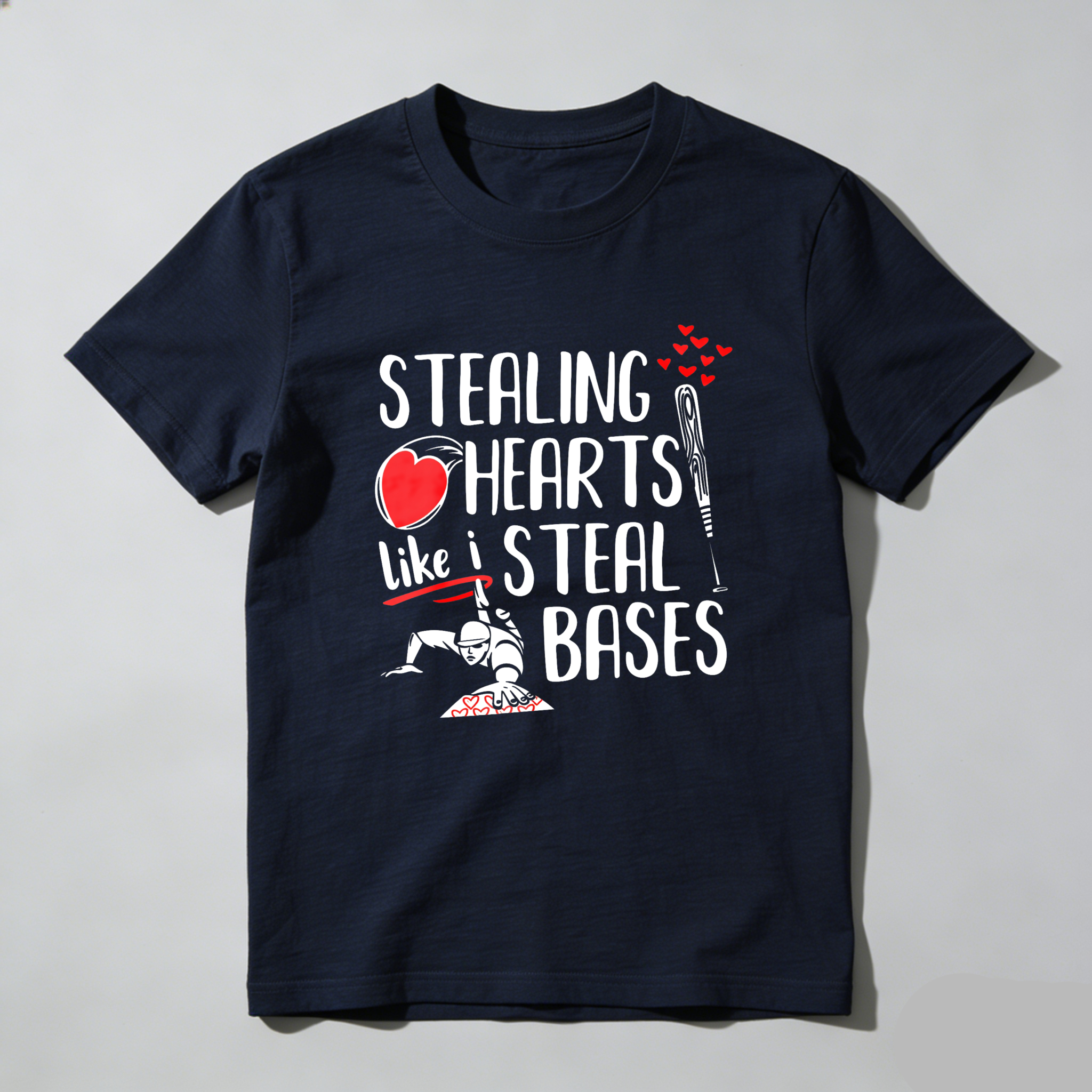 Dorawear™ Stealing Hearts Like I Steal Bases  T Shirt-Dorawear