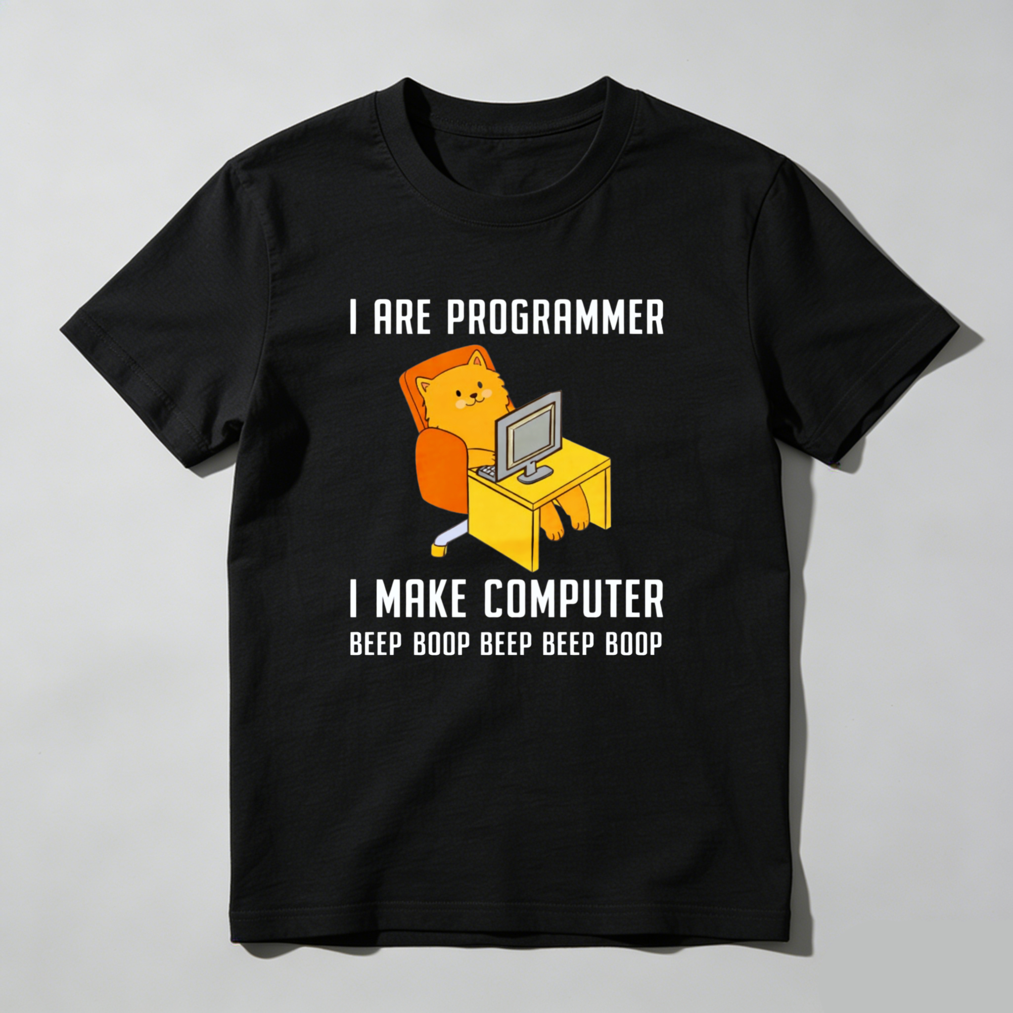 Dorawear I Are Programmer I Make Computer Beep Boop Beep Boop Pure Cotton Short Sleeve T Shirt