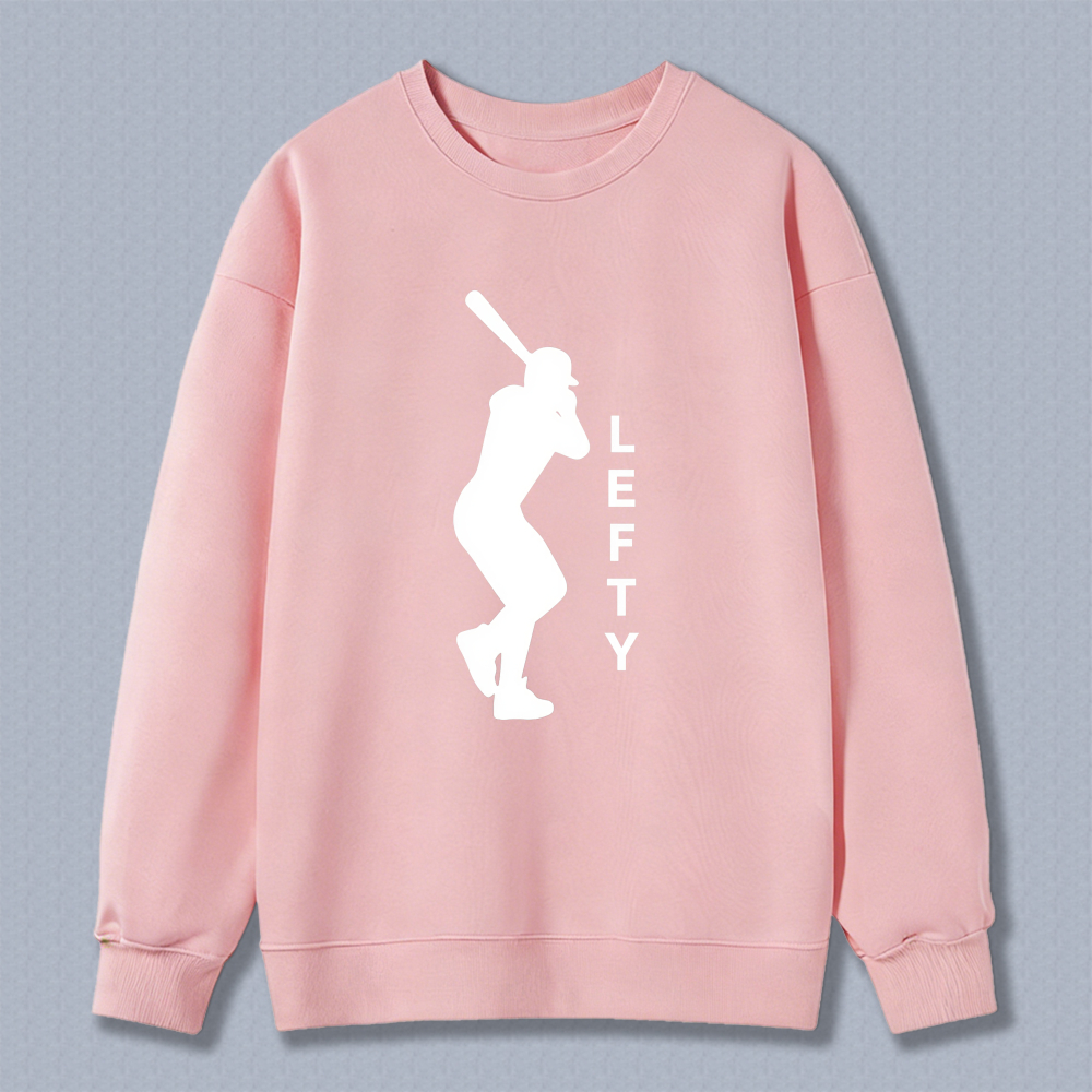 Dorawear™ Baseball Player Lefty Silhouette Unisex Classic Sweatshirt
