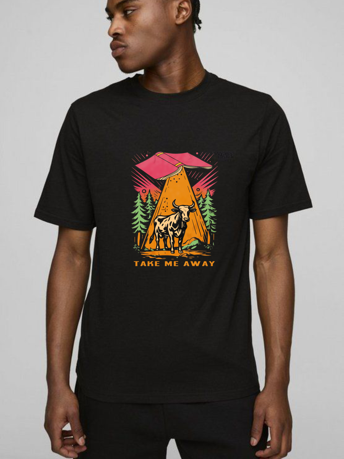 Dorawear™ Tent Bull Trees Mountain Sky Adventure Take Me Away T Shirt