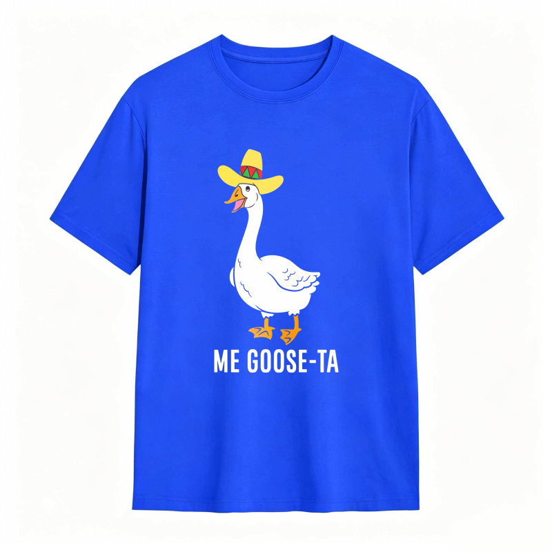 Dorawear™ Duck Wearing Sombrero With Me Goose Ta Text Unisex Classic T-shirt