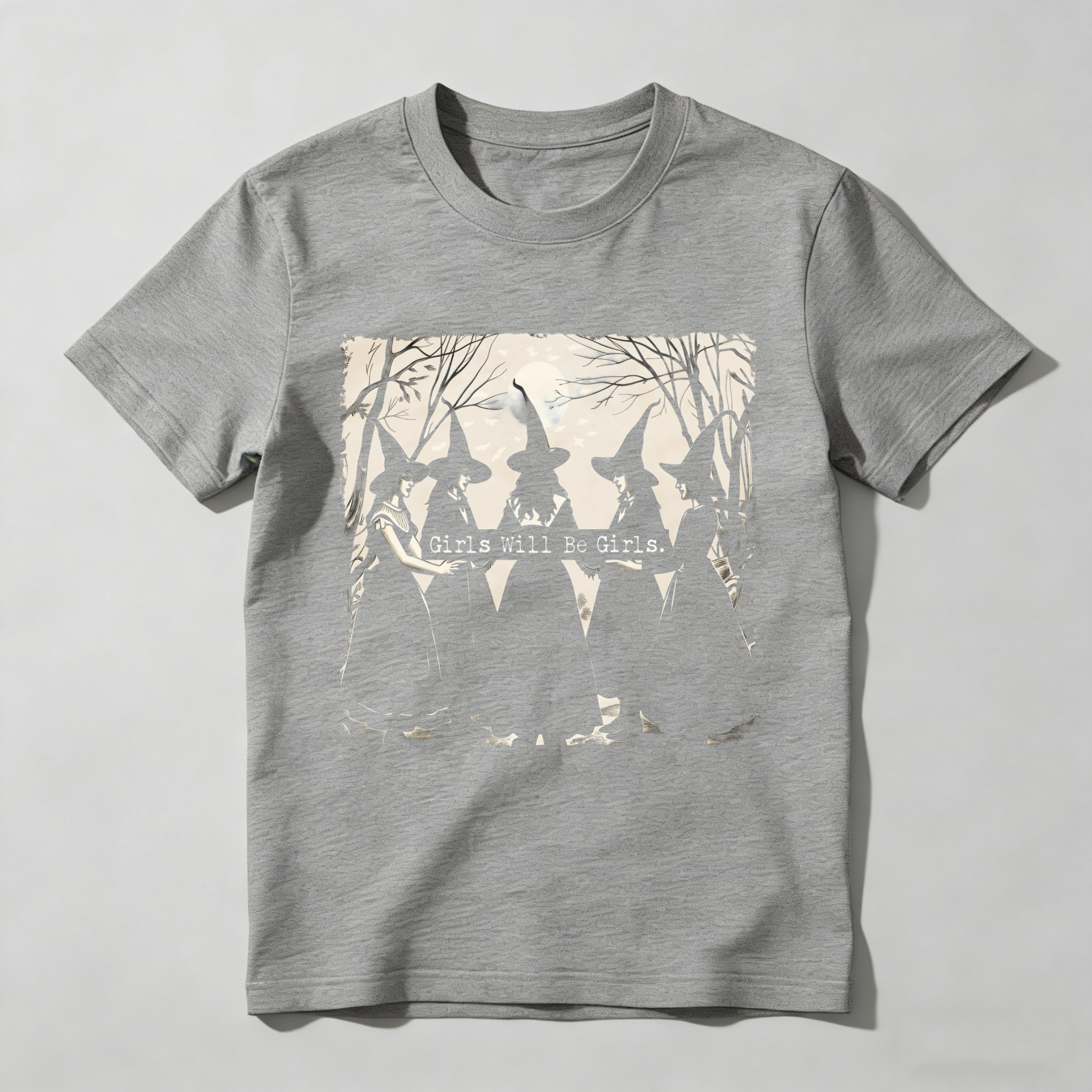 Dorawear™ Five Witches Standing In Forest Moonlight T Shirt