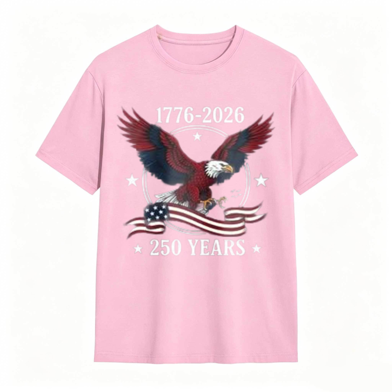 American Eagle With Flag And 1776 2026 250 Years T-shirt