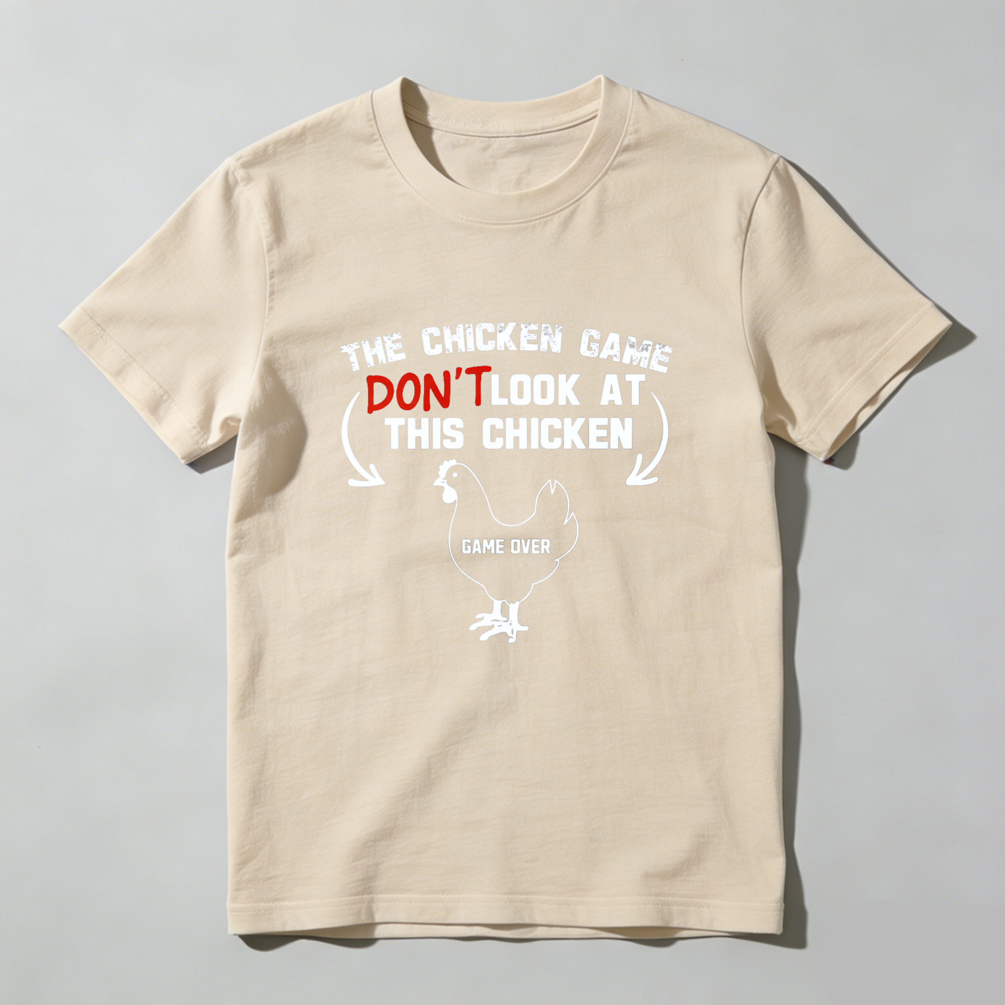Dorawear™ The Chicken Game Don't Look At This Chickens Pure Cotton Short Sleeve T Shirt-Dorawear