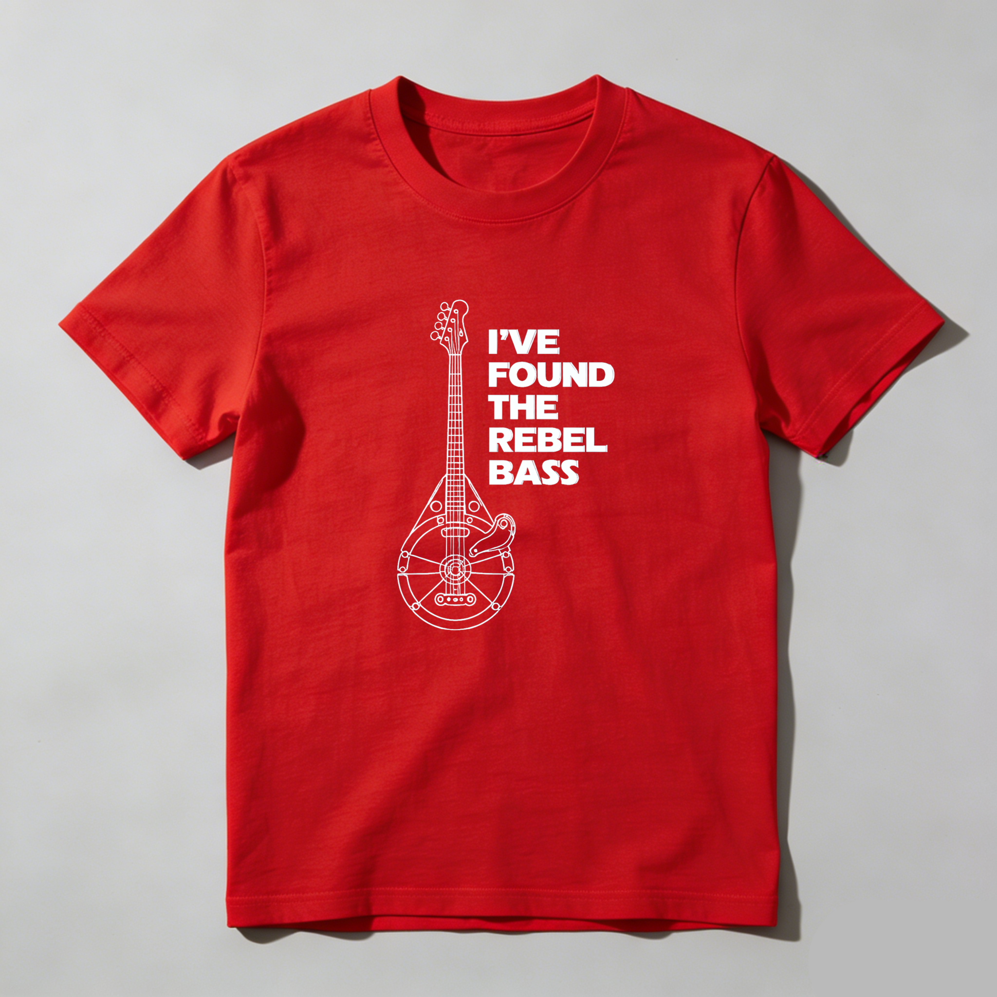 Dorawear™ Ive Found The Rebel Bass Guitar Design Pure Cotton Short Sleeve T-Shirt-Dorawear