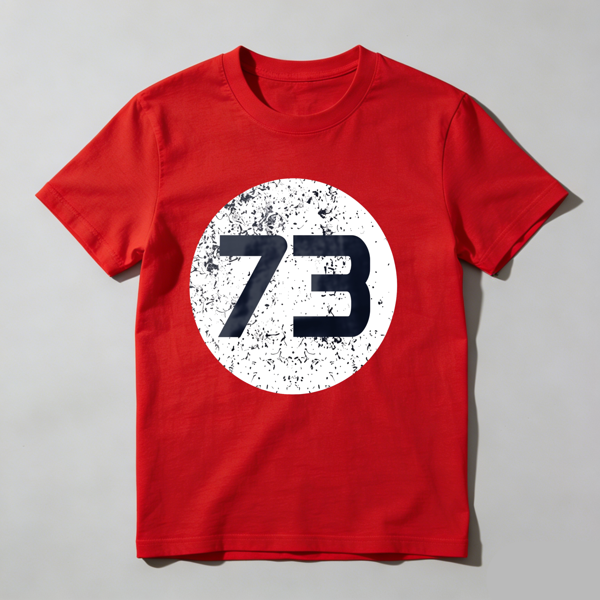 Dorawear™ White Circle With Black Number Seventy Three T Shirt