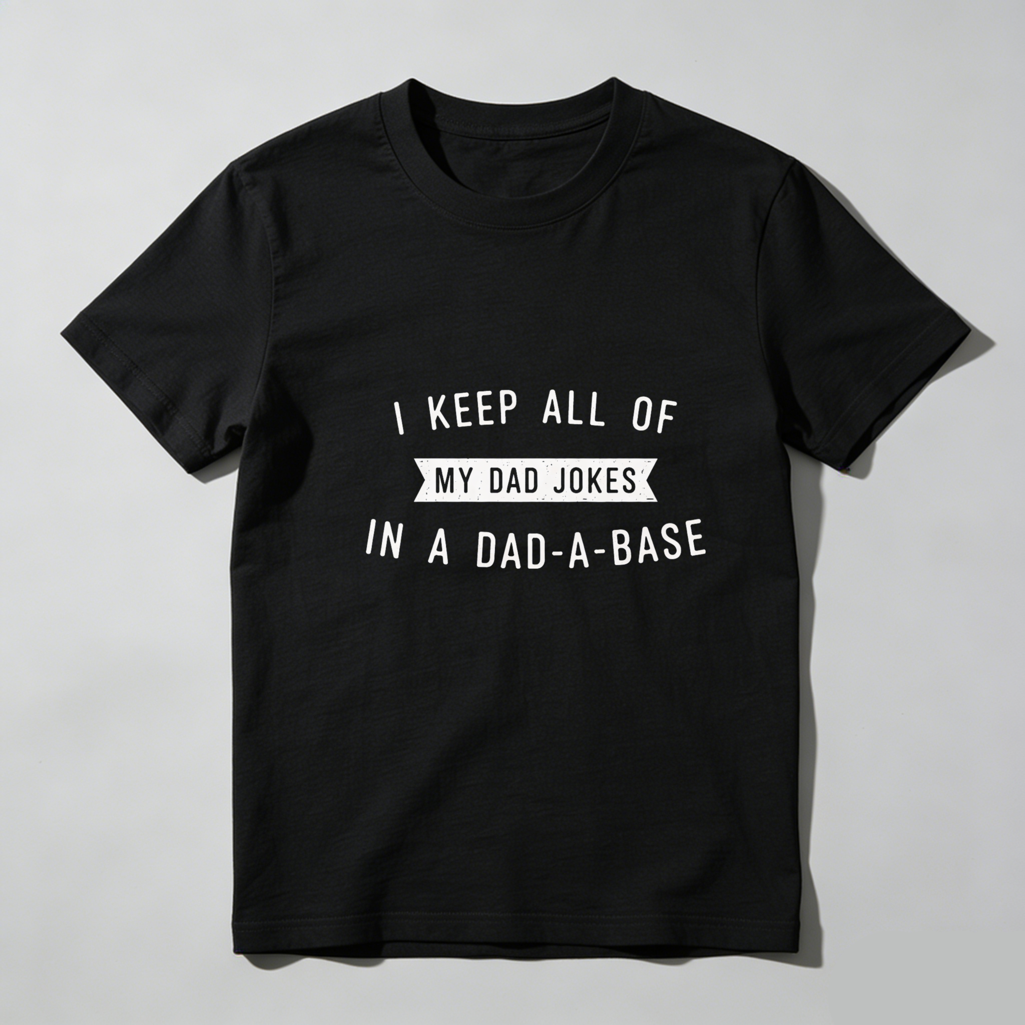 Dorawear™ I Keep All Of My Dad Jokes In A Dad A Base Pure Cotton Short Sleeve T Shirt-Dorawear